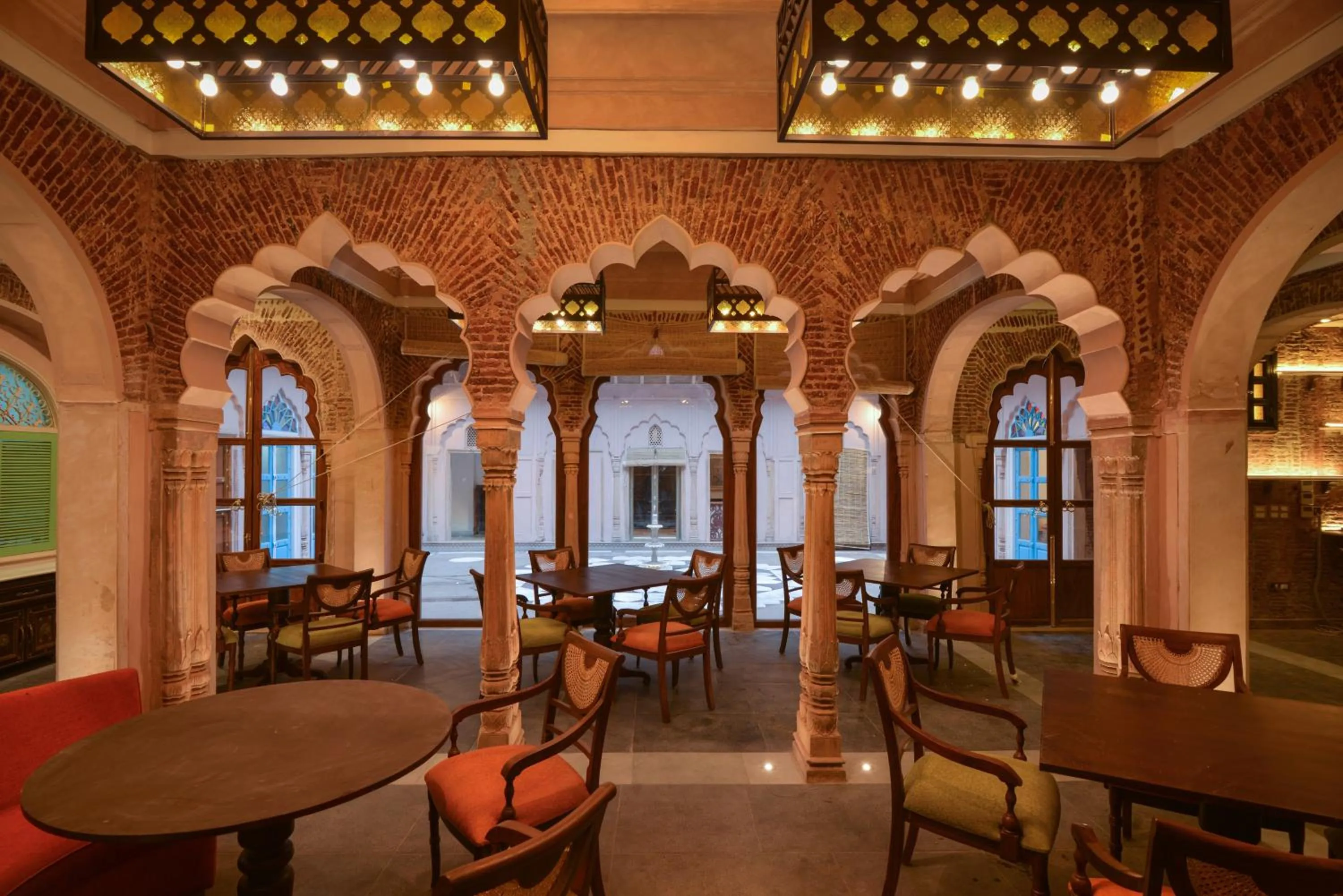Restaurant/places to eat in Haveli Dharampura & Golden Haveli- UNESCO awarded Boutique Heritage Hotel