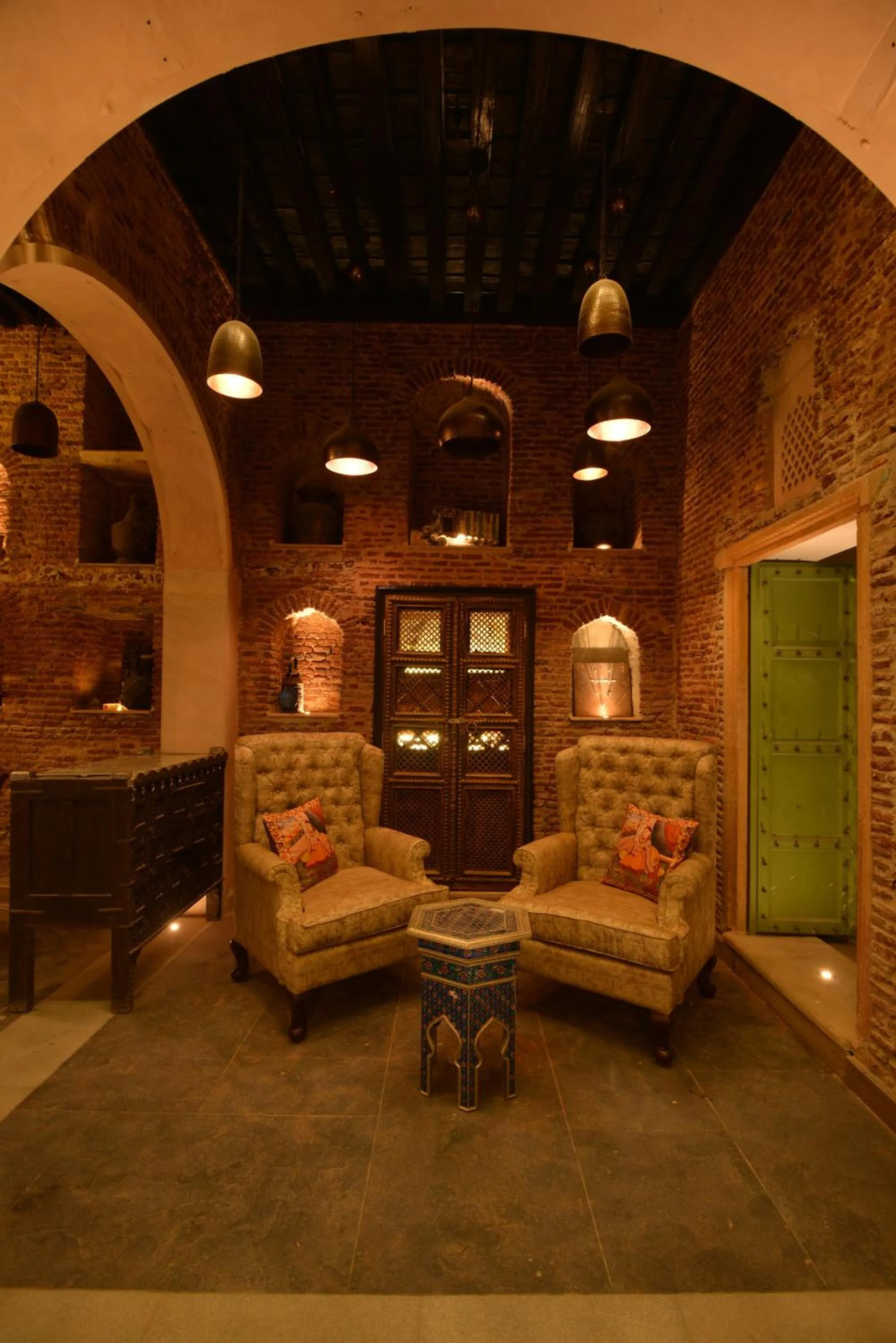 Lobby or reception in Haveli Dharampura & Golden Haveli- UNESCO awarded Boutique Heritage Hotel