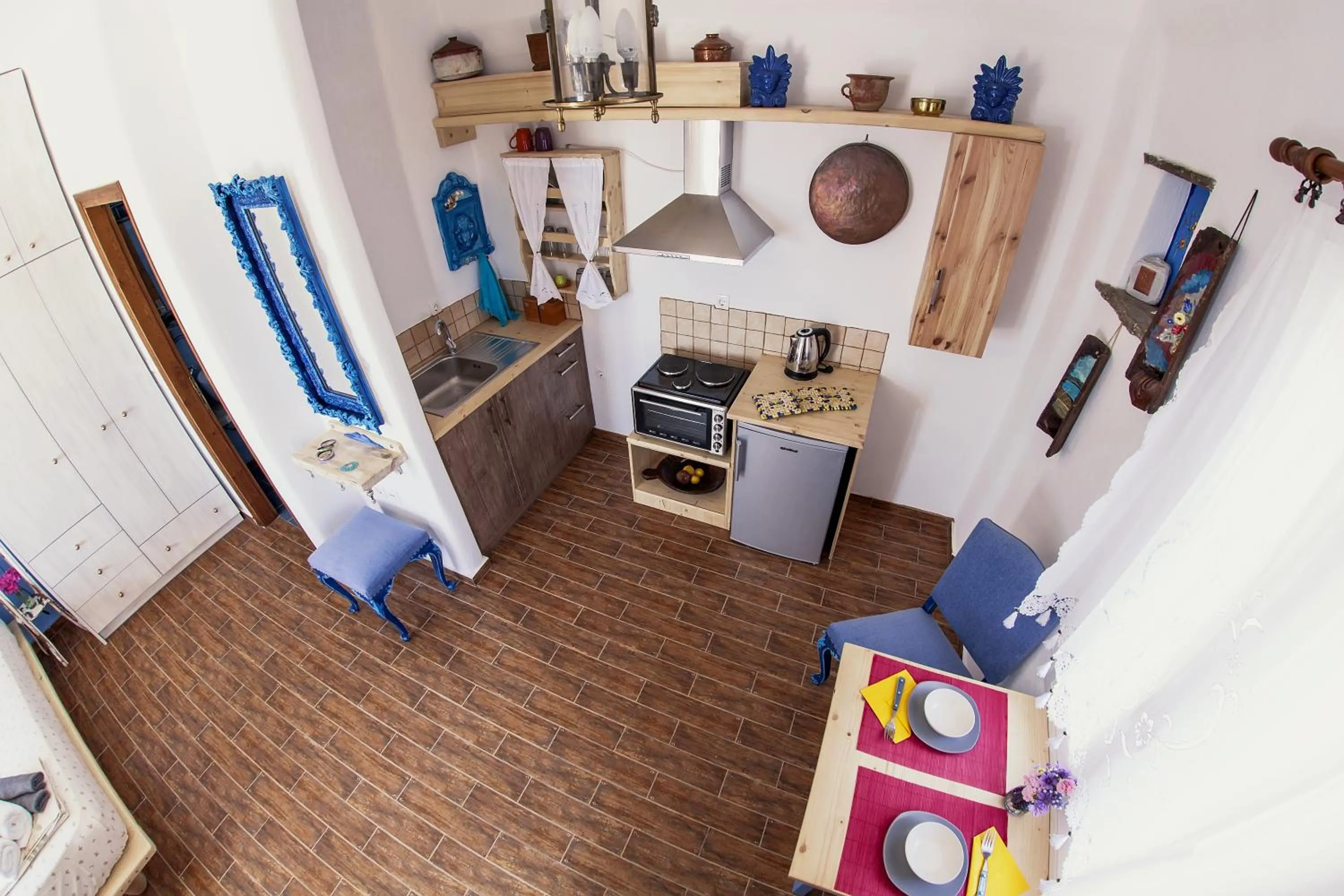 Kitchen or kitchenette in Castria studios