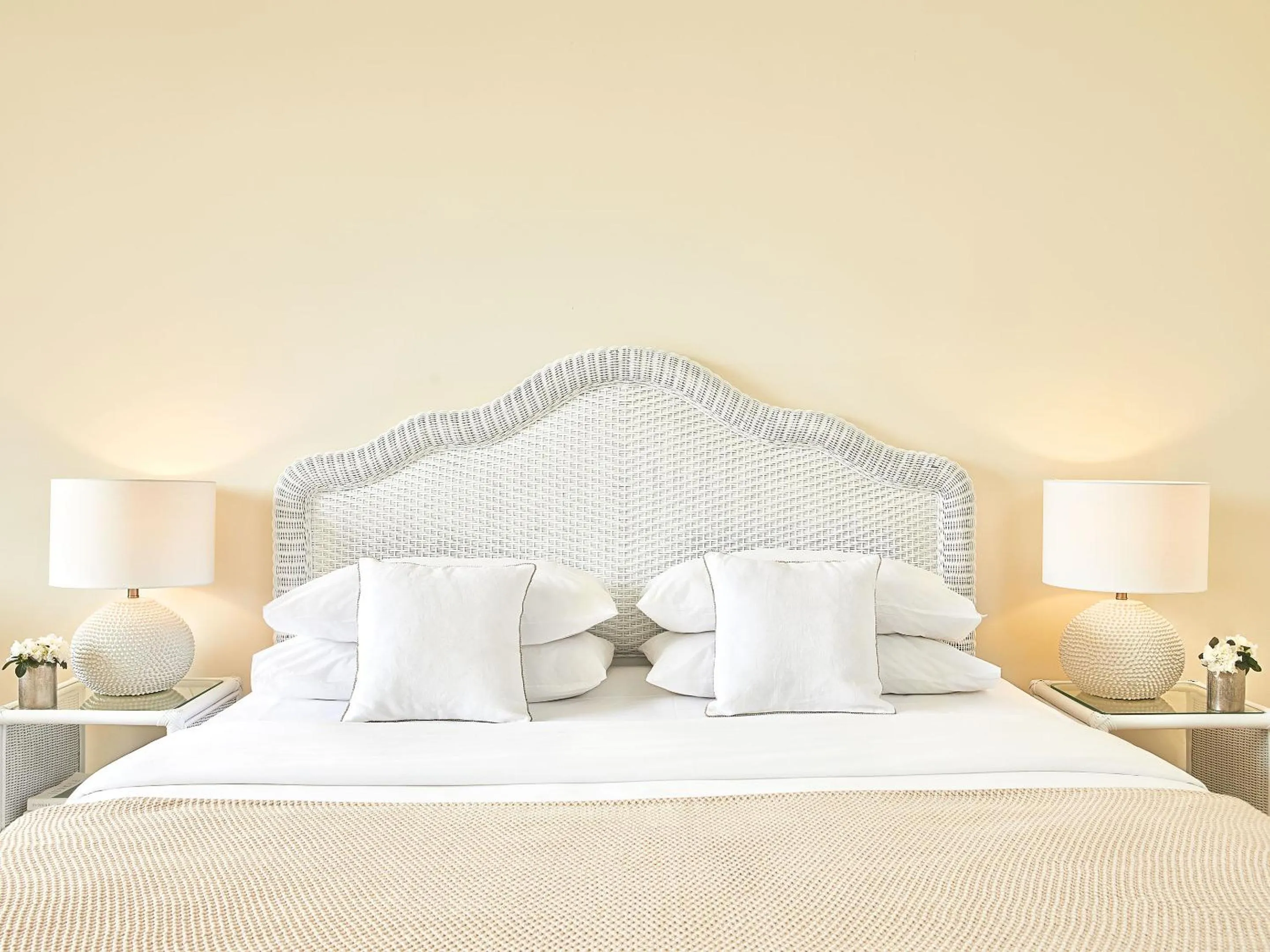 Bed in Grecotel Marine Palace & Aqua Park