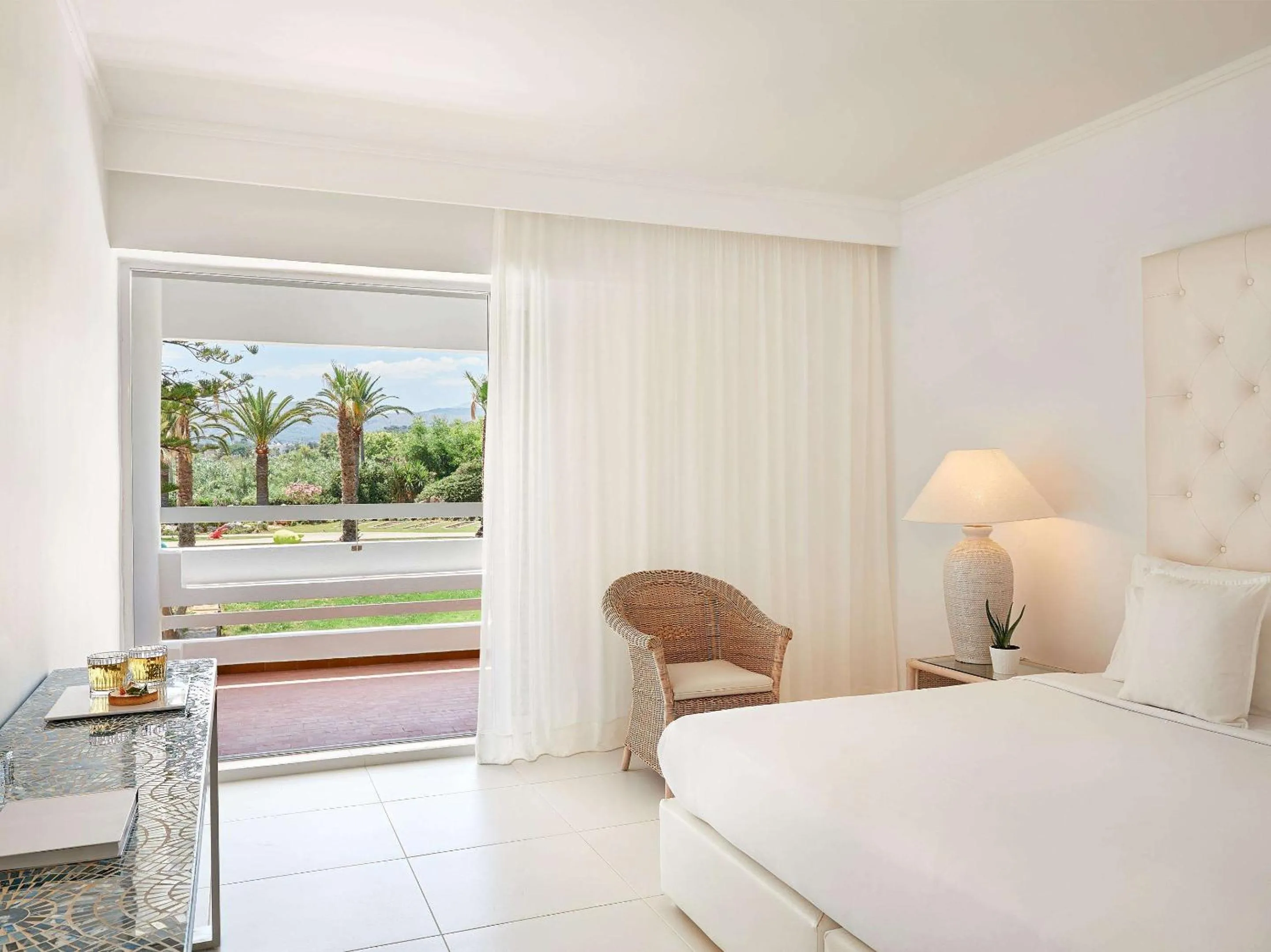 Bedroom, Bed in Grecotel LUXME White