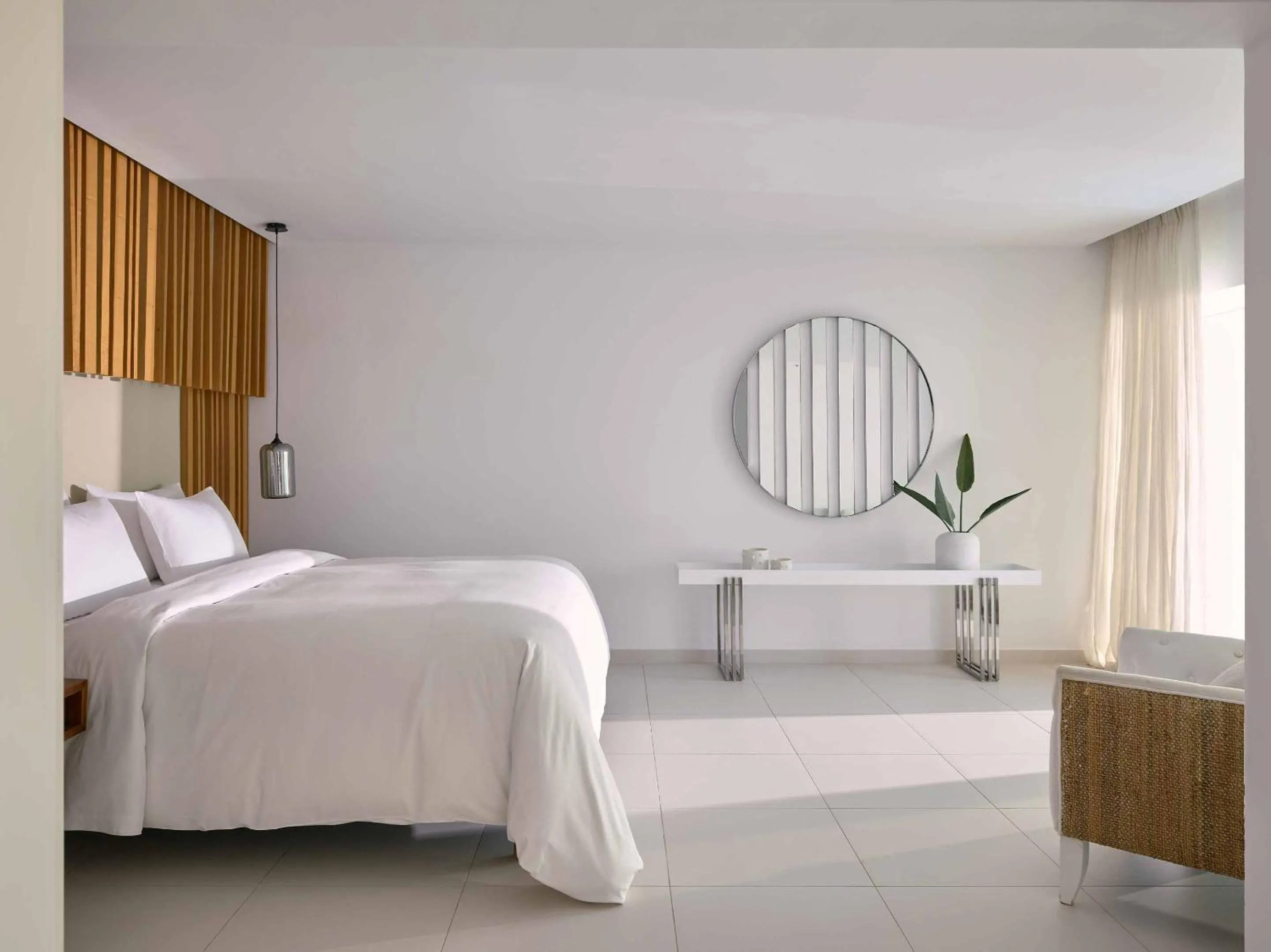 Bedroom, Bed in Grecotel LUXME White