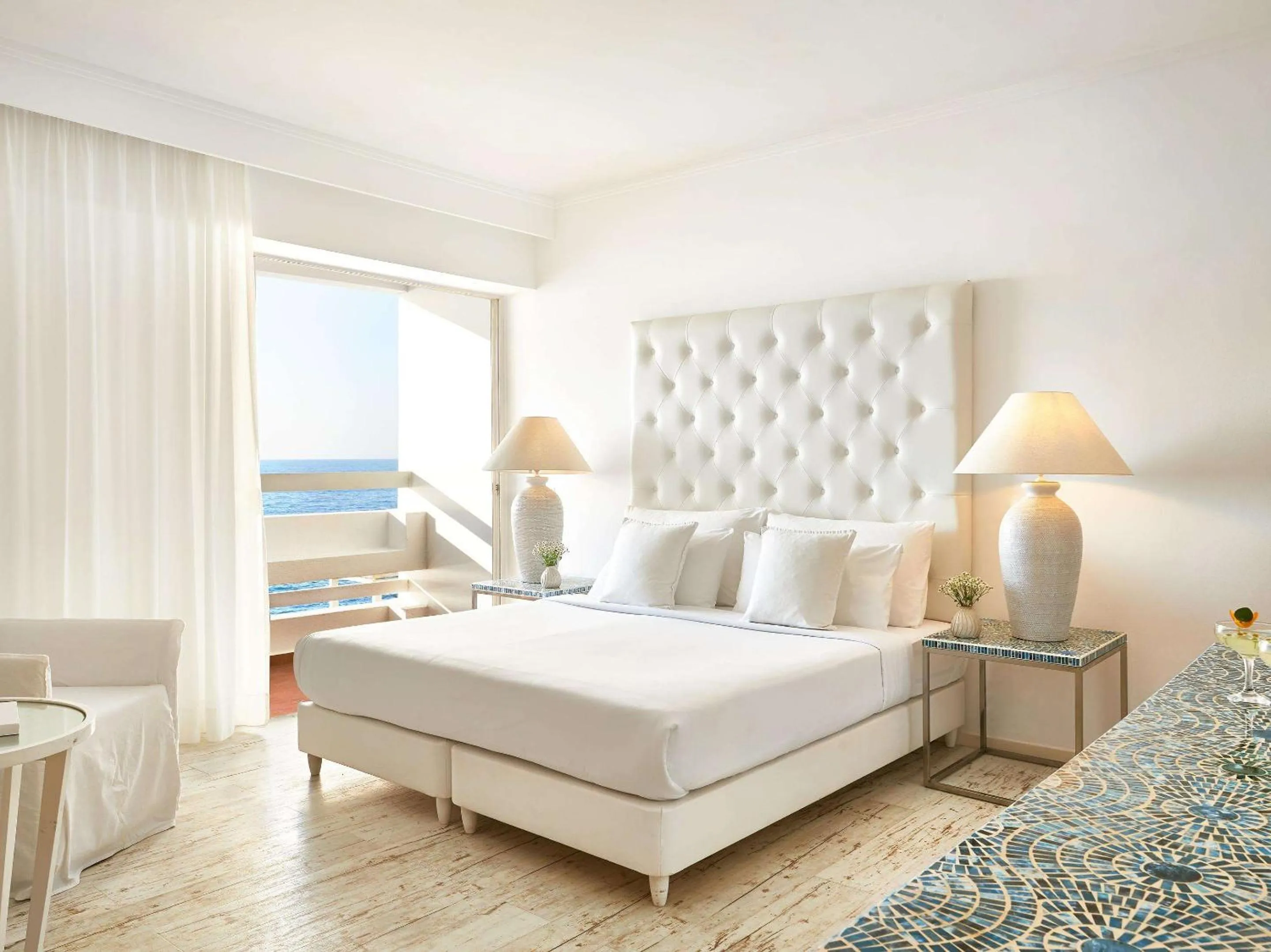 Bedroom, Bed in Grecotel LUXME White