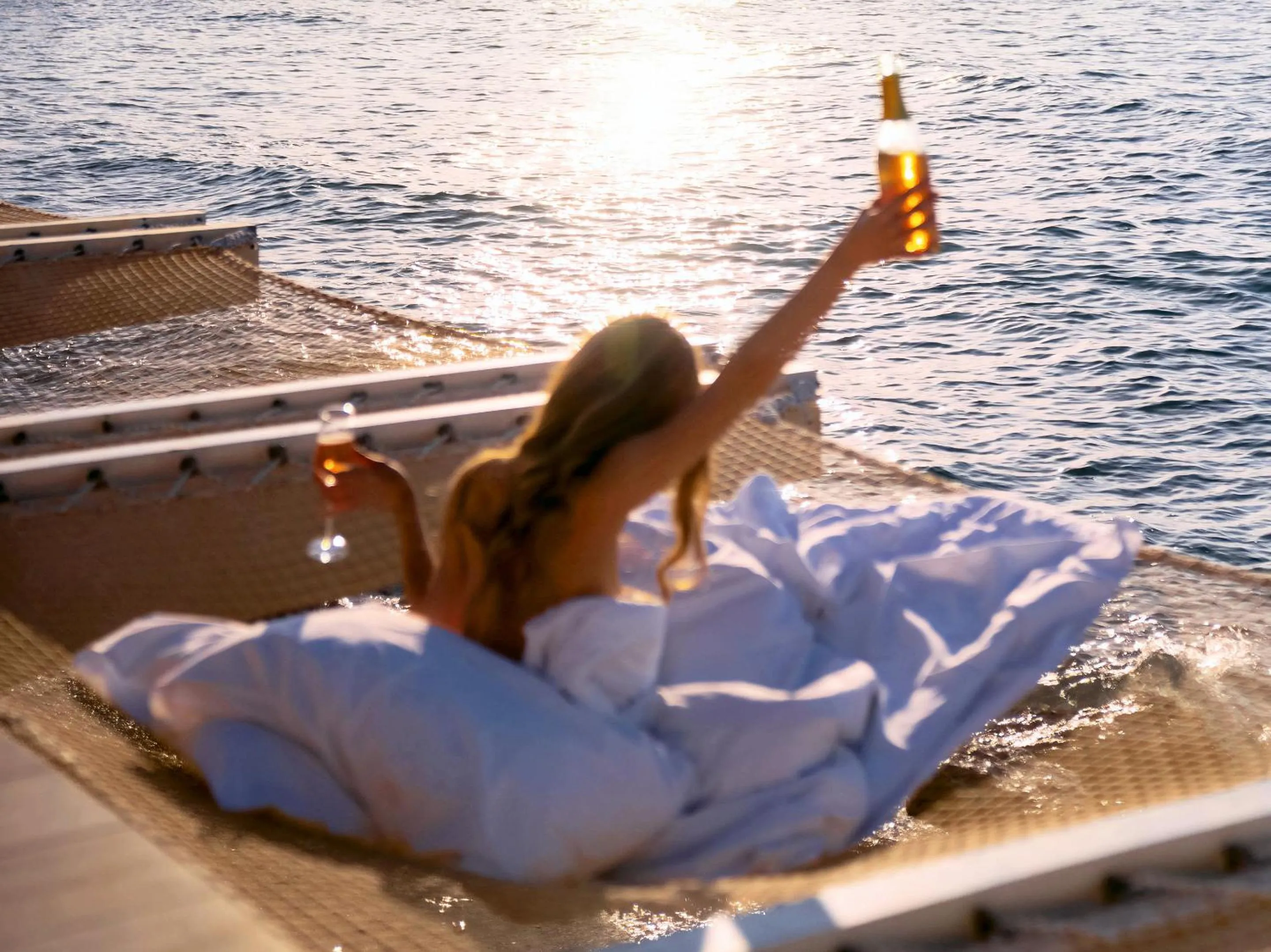 Sunset in Grecotel LUXME White