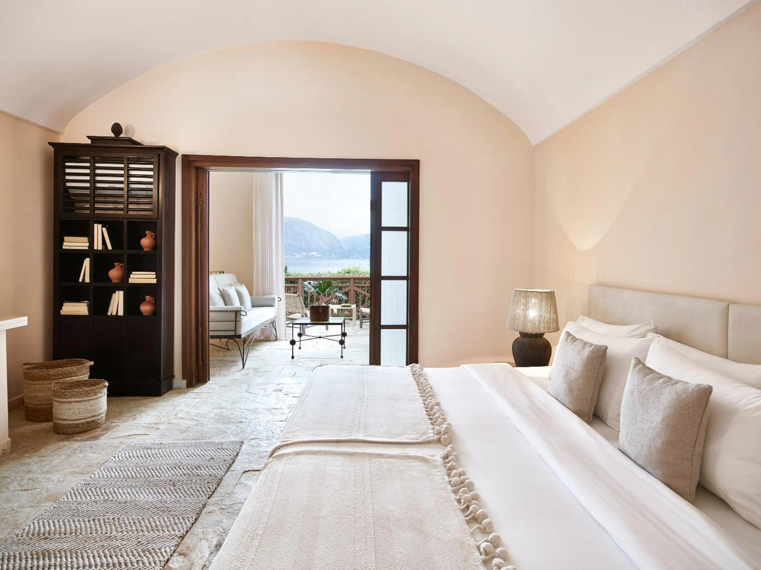 Bedroom, Bed in Grecotel LUXME Daphnila Bay