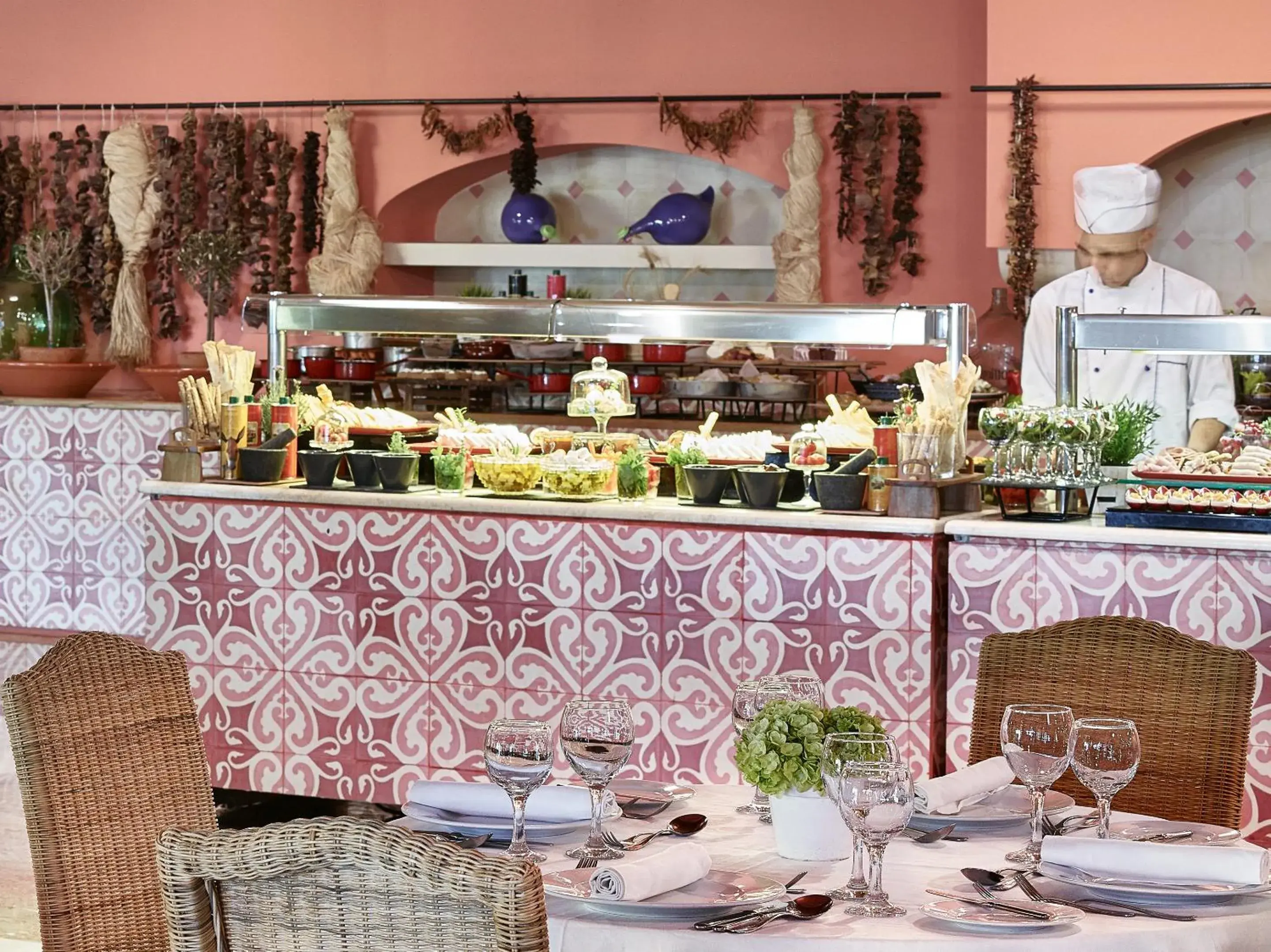 Buffet breakfast in Grecotel LUXME Daphnila Bay Buffet breakfast in Grecotel LUXME Daphnila Bay