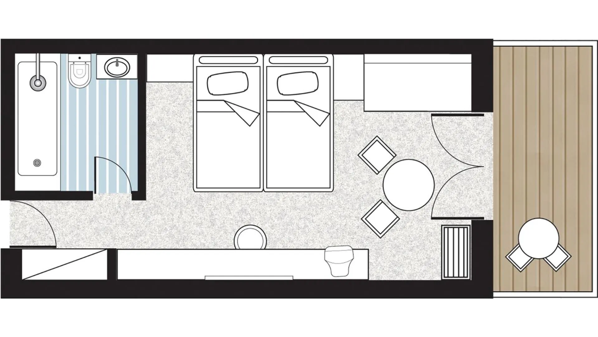 Floor plan in Grecotel LUXME Daphnila Bay