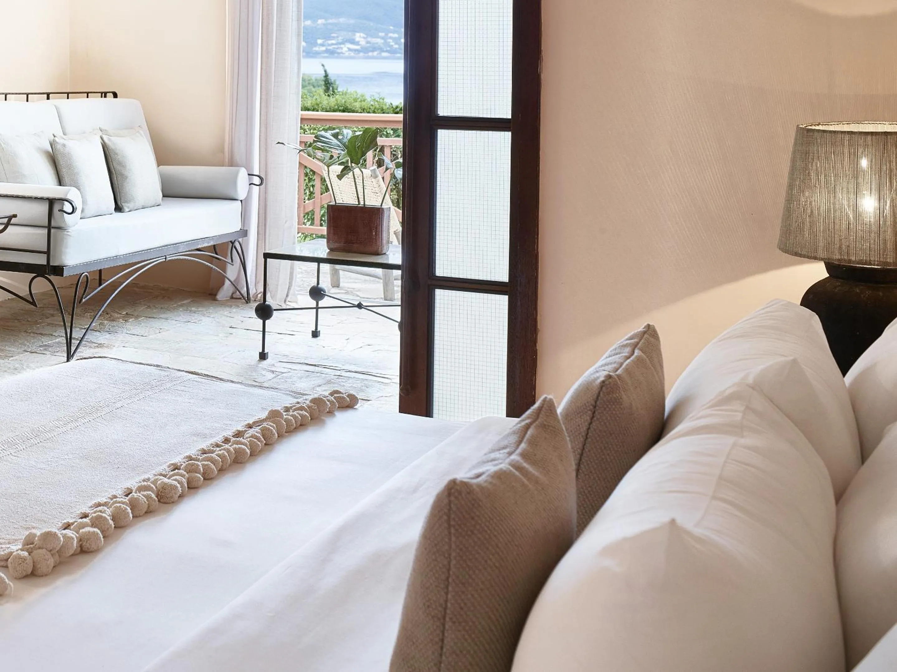 Bedroom, Bed in Grecotel LUXME Daphnila Bay