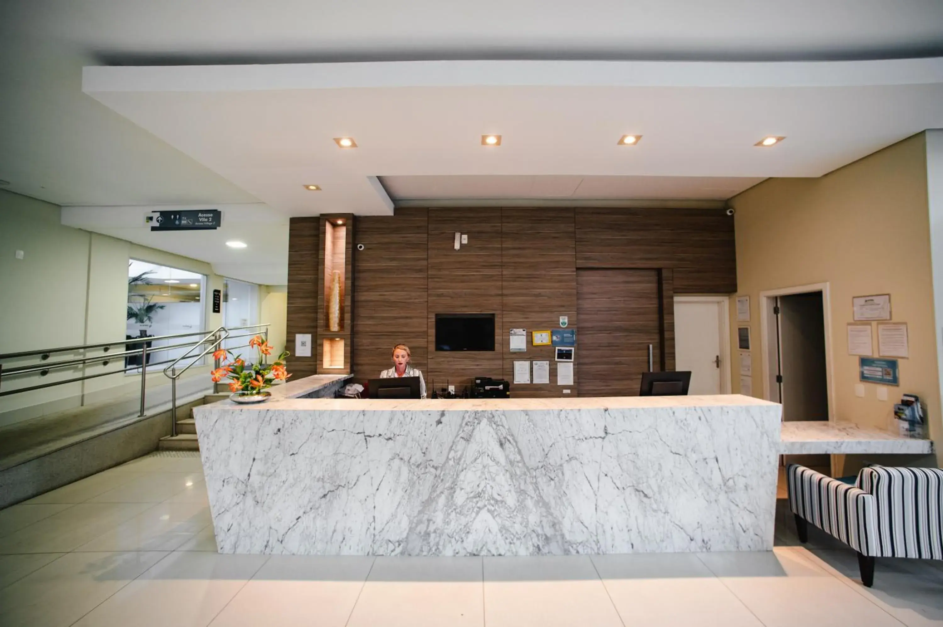 Lobby or reception in Slaviero Ingleses Convention Lobby or reception in Slaviero Ingleses Convention