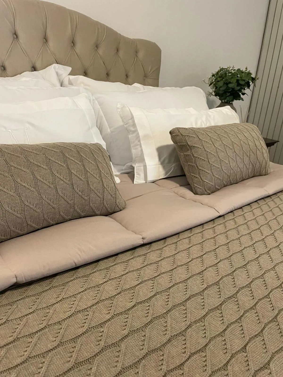 Bed in Hotel Pousada La Vierro