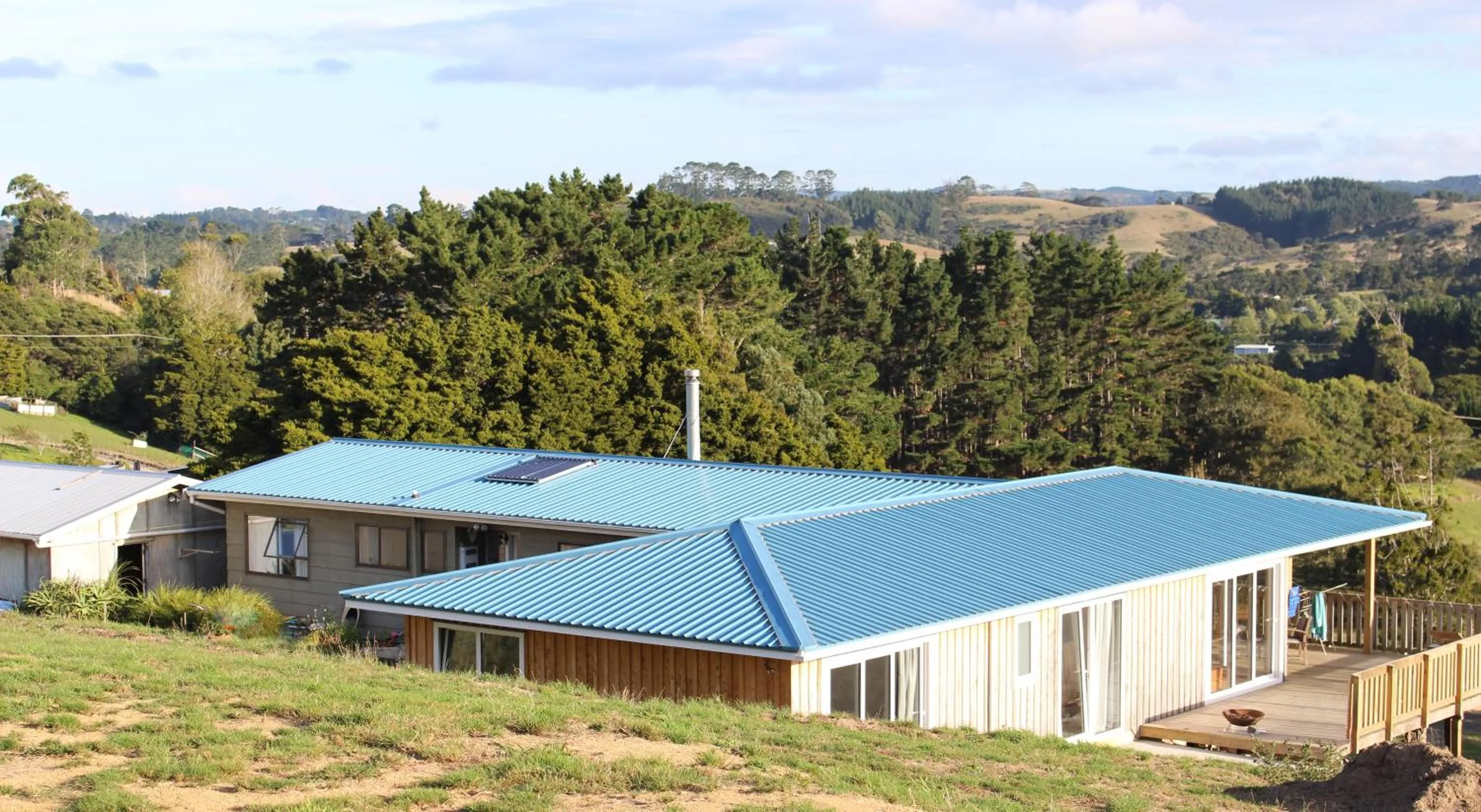 Bird's eye view in Pukeatua Farmstay