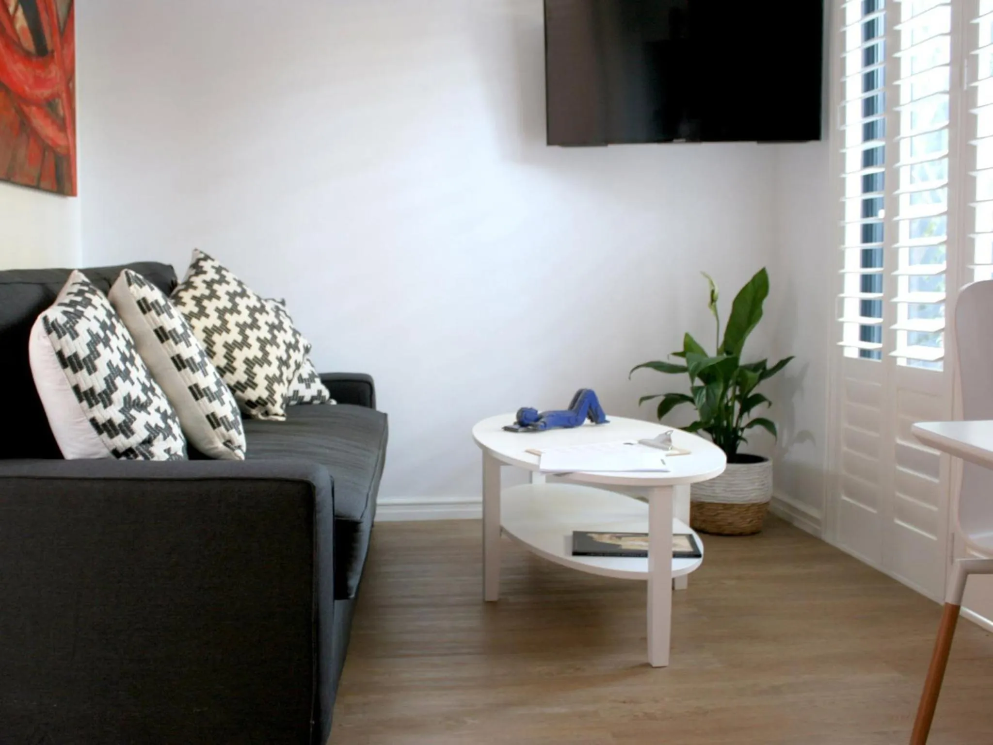 Living room in Haven on the Park