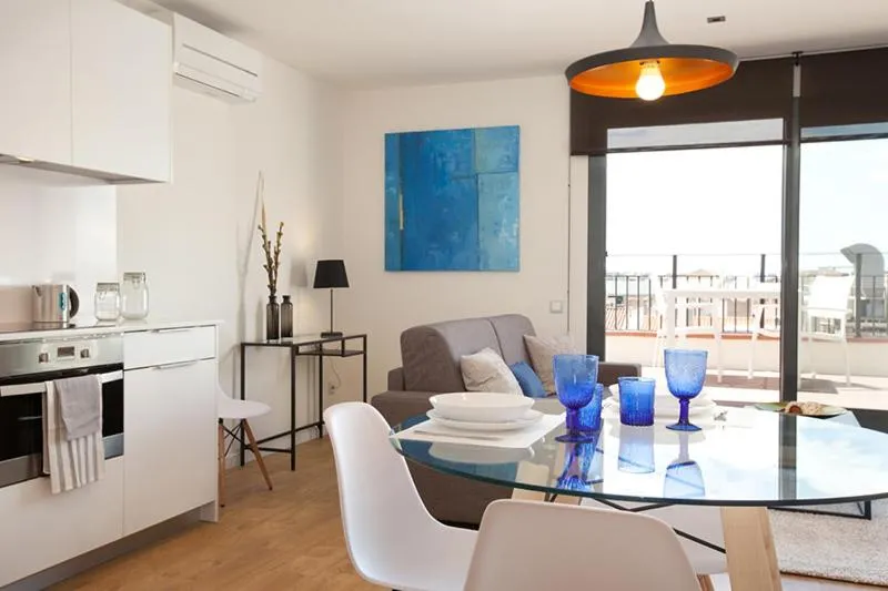 Living room in Rent Top Apartments Rambla Catalunya