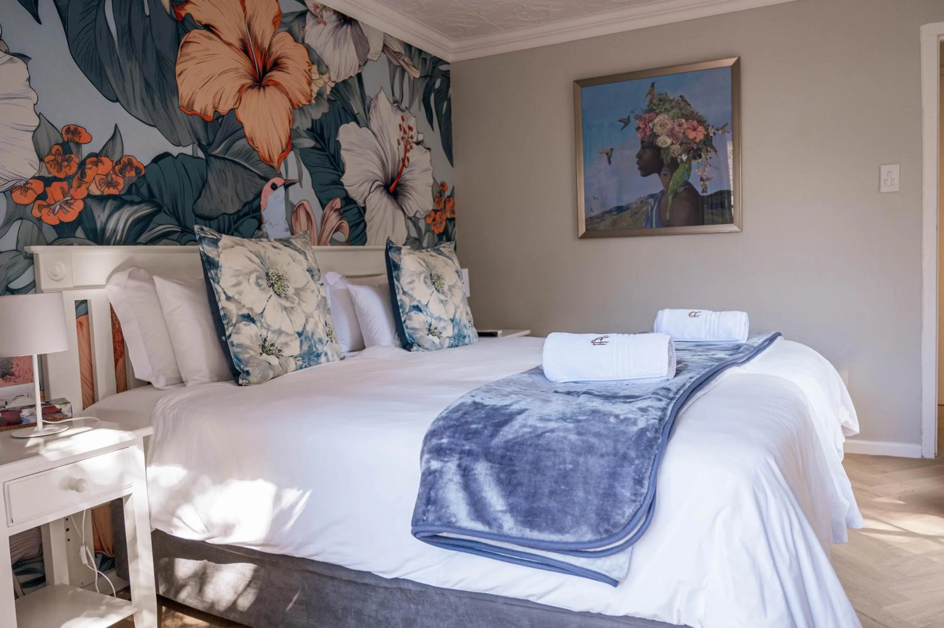 Bed in Rozenburg Guest House