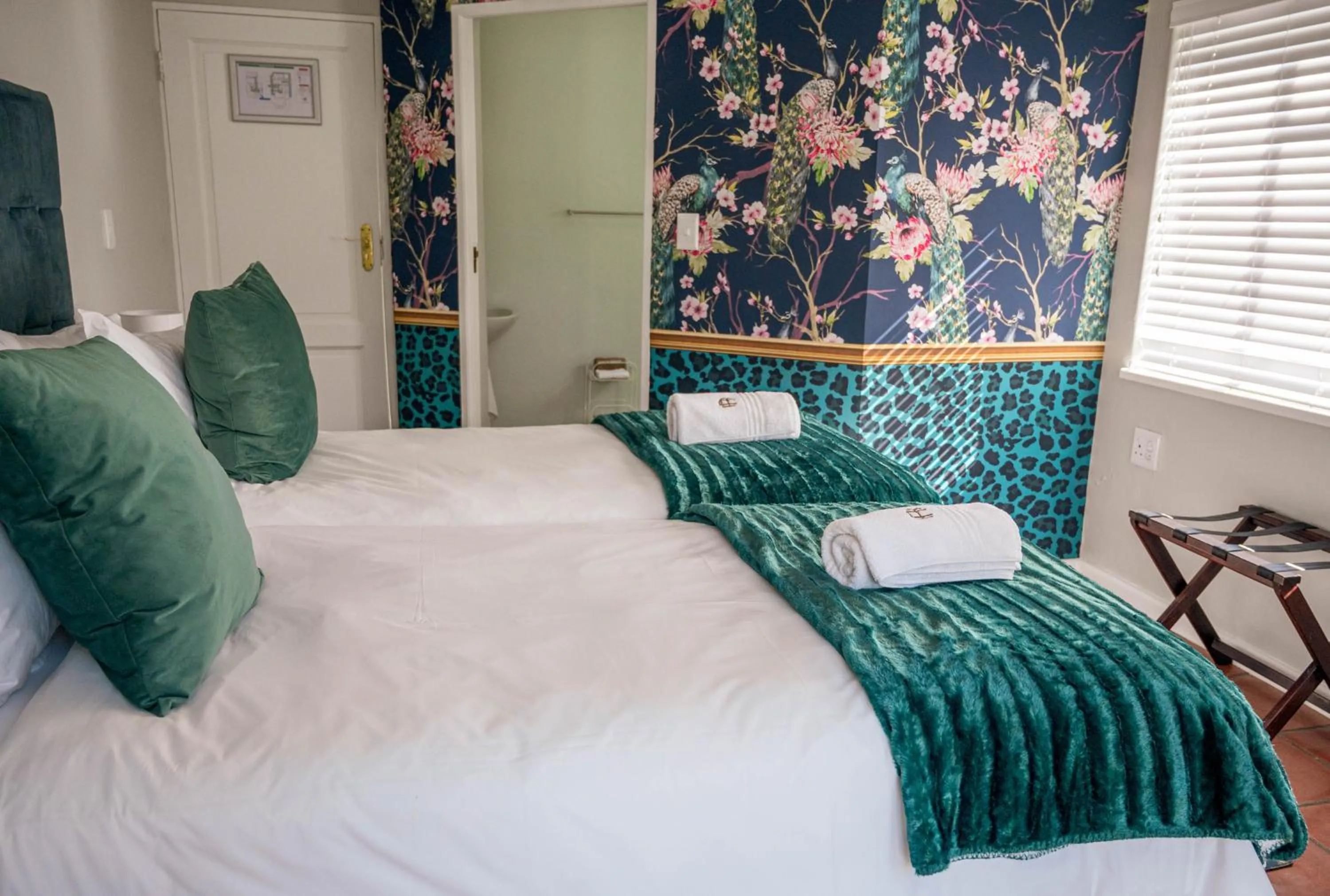 Bed in Rozenburg Guest House