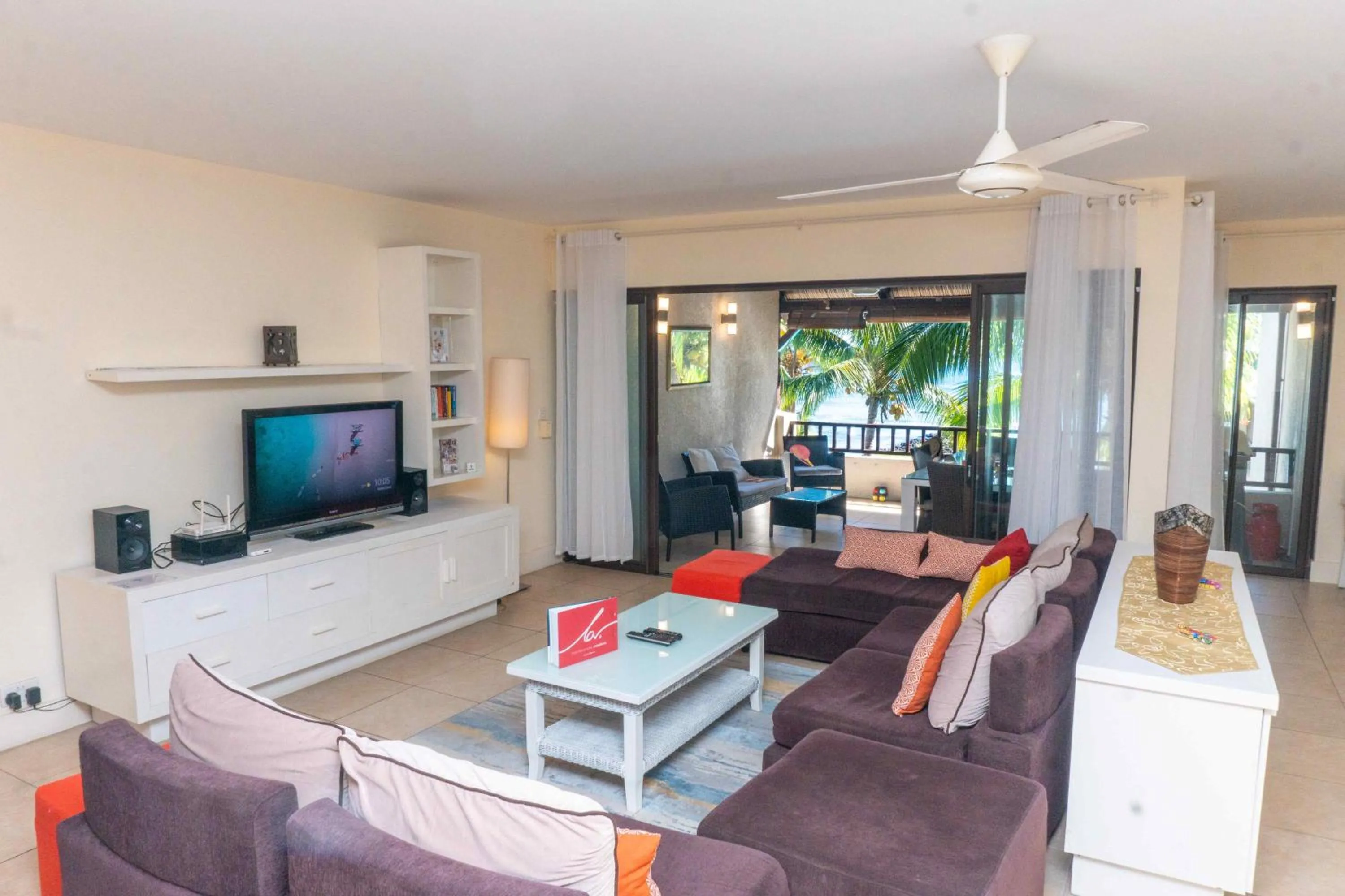 TV and multimedia in Bel Azur Beach Residence by LOV Mauritius
