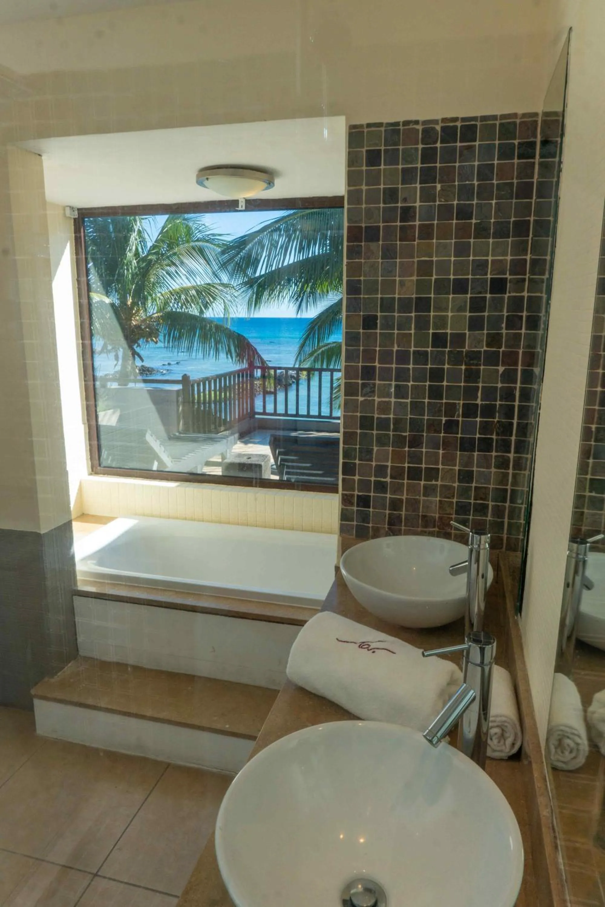 Bathroom in Bel Azur Beach Residence by LOV Mauritius