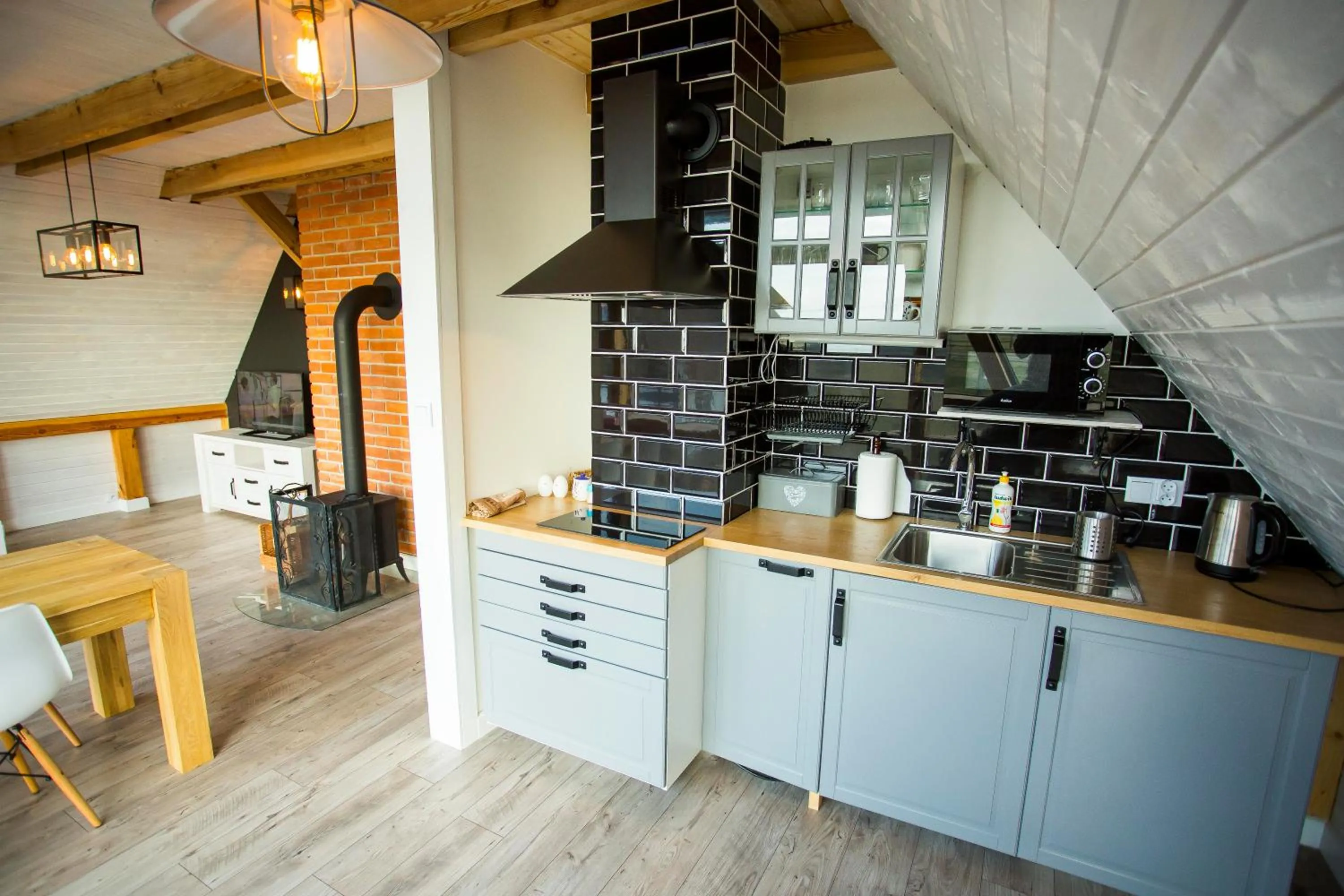 Kitchen or kitchenette in Apartamenty Szelągówka, Sun & Snow