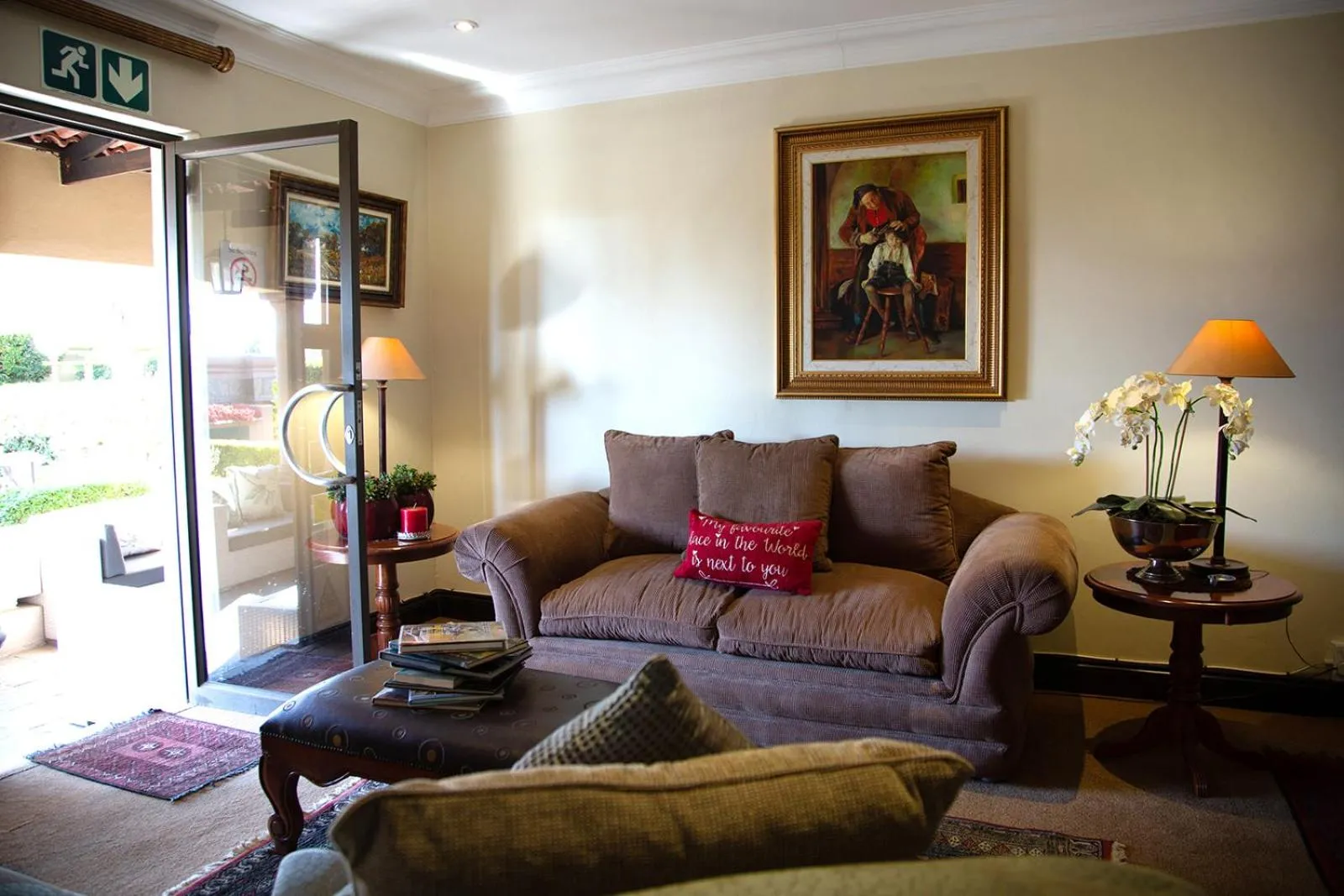 Seating area in Constantia Manor Guest House