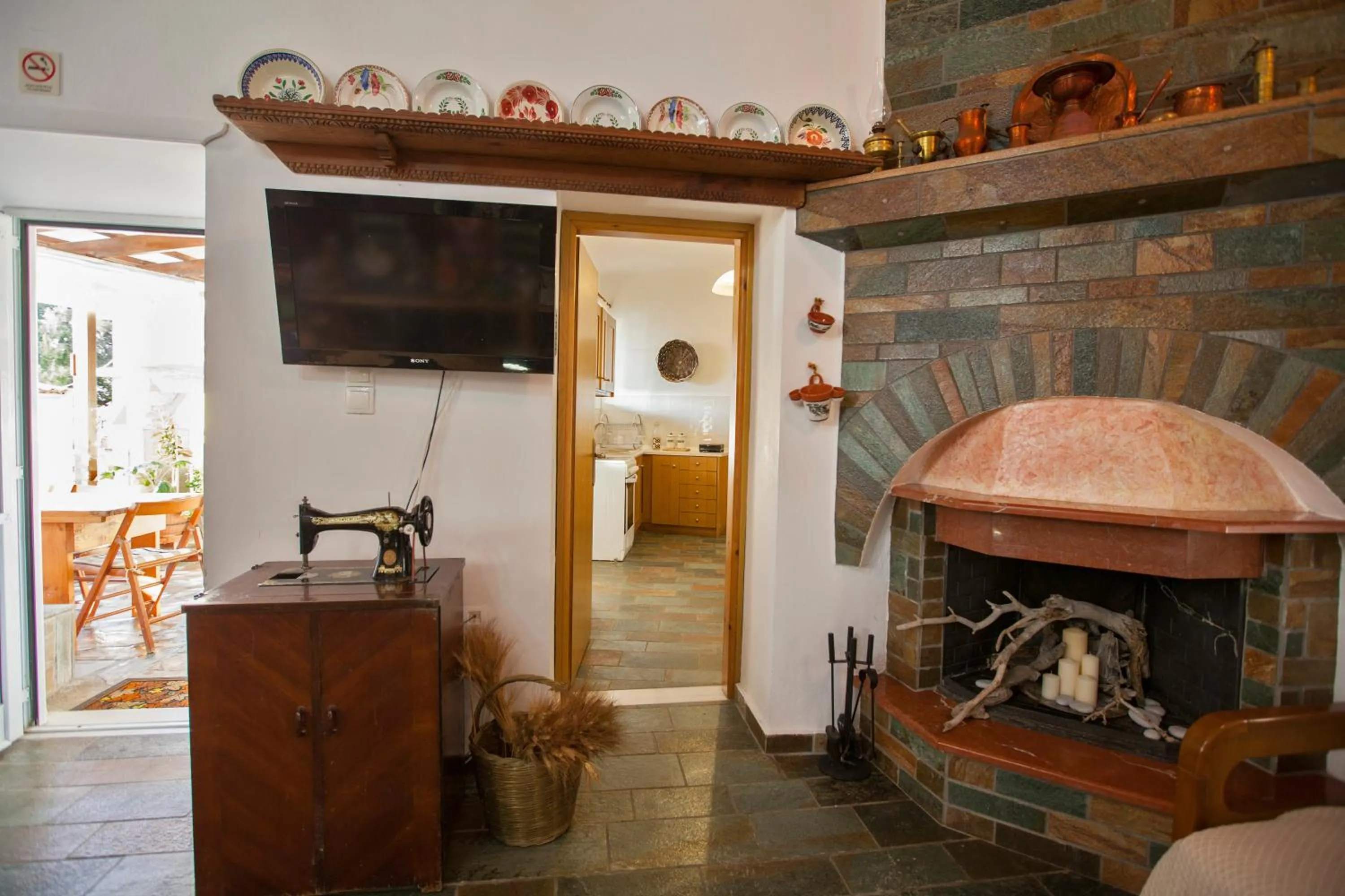 Seating area in Arch Villa