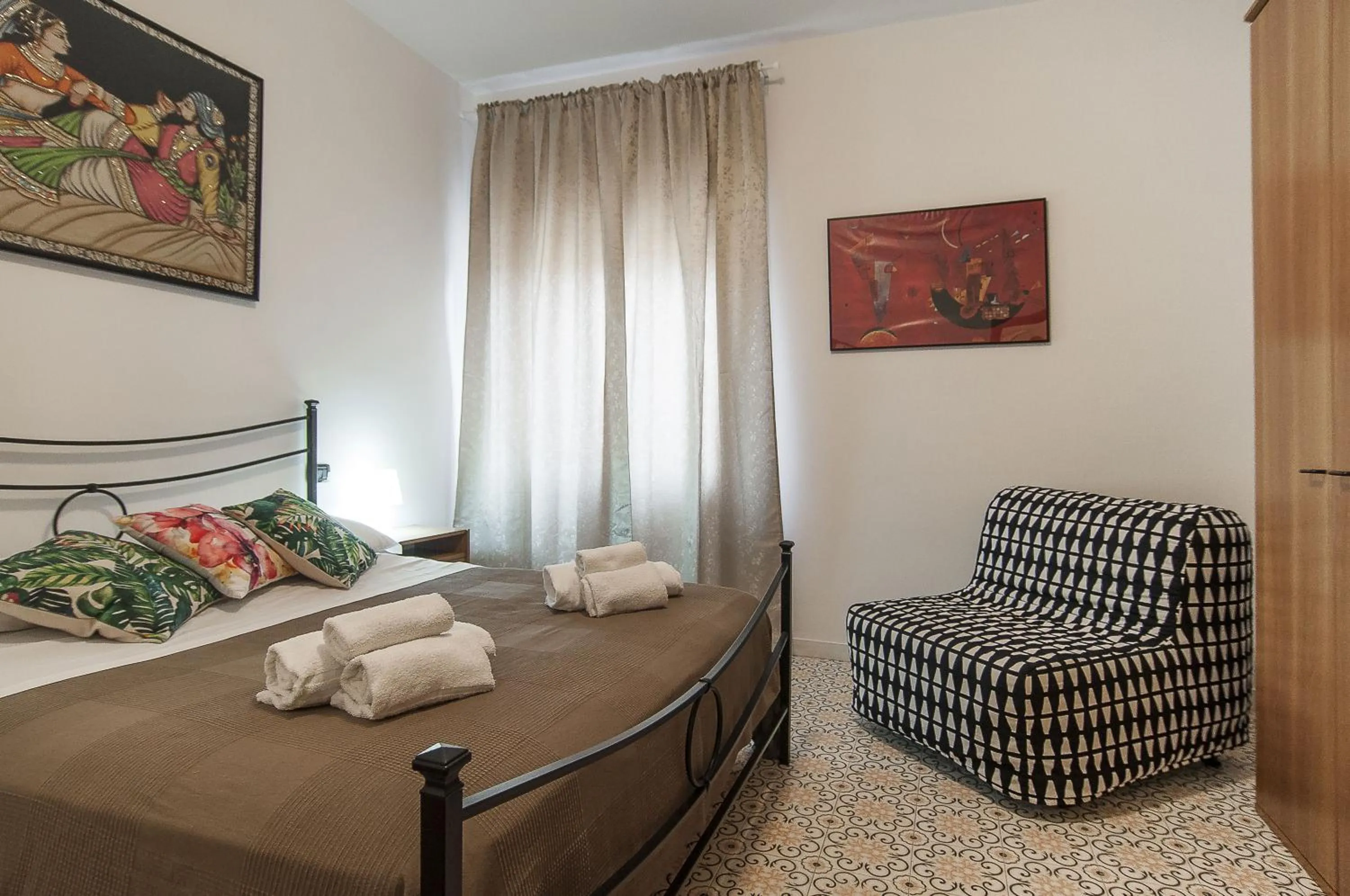 Bedroom, Bed in Casa Colombo