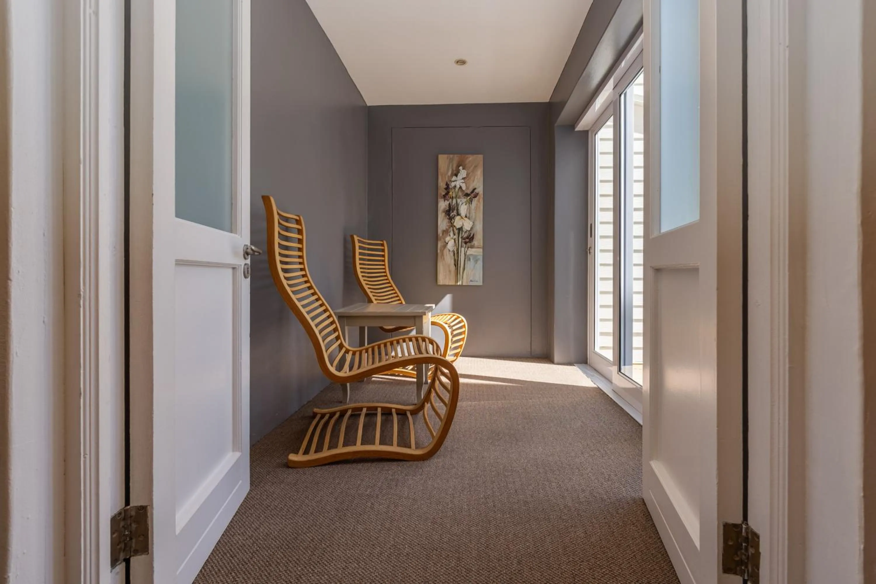 Seating area in The Lofts Boutique Hotel