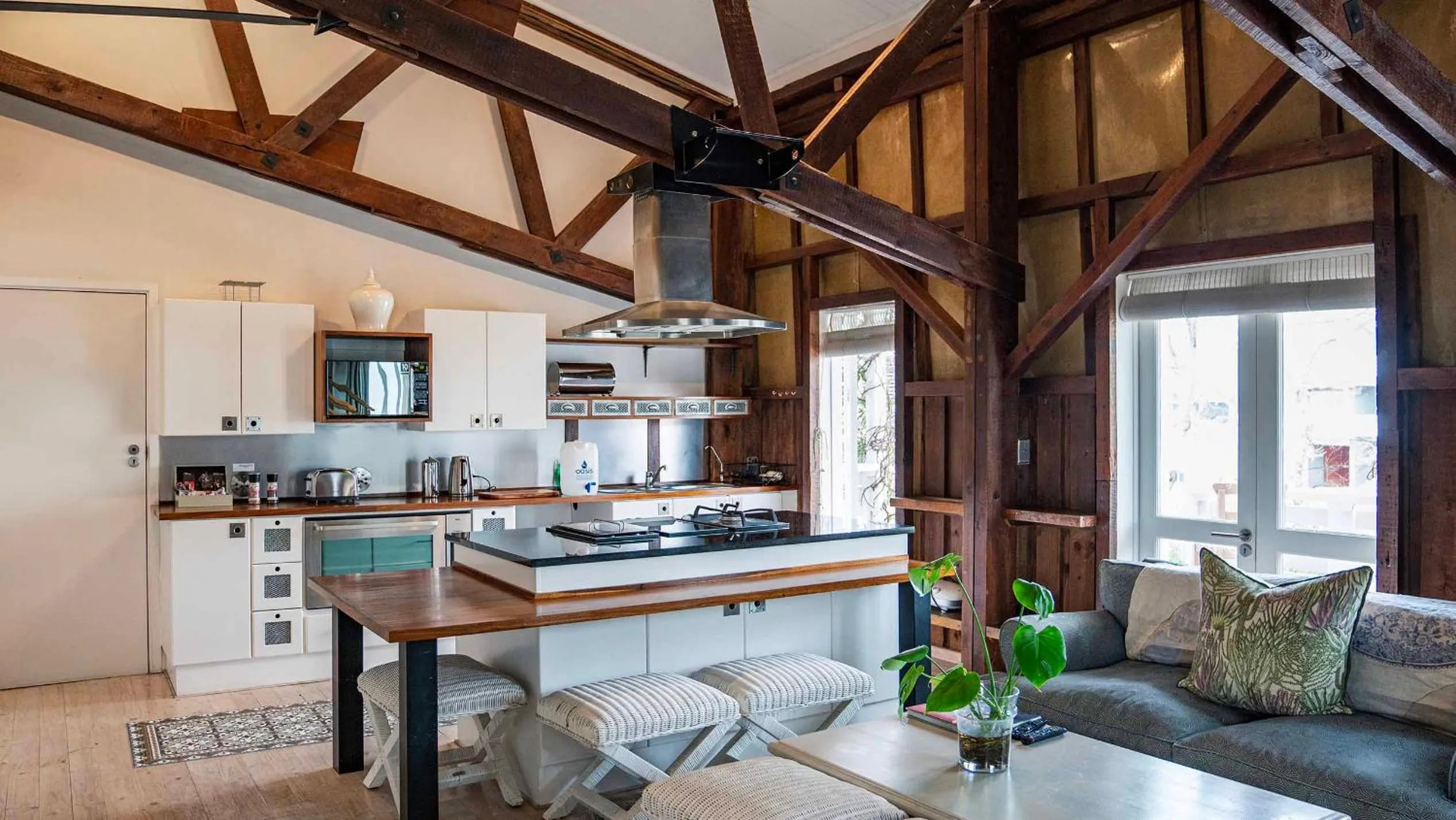 Kitchen or kitchenette in The Lofts Boutique Hotel