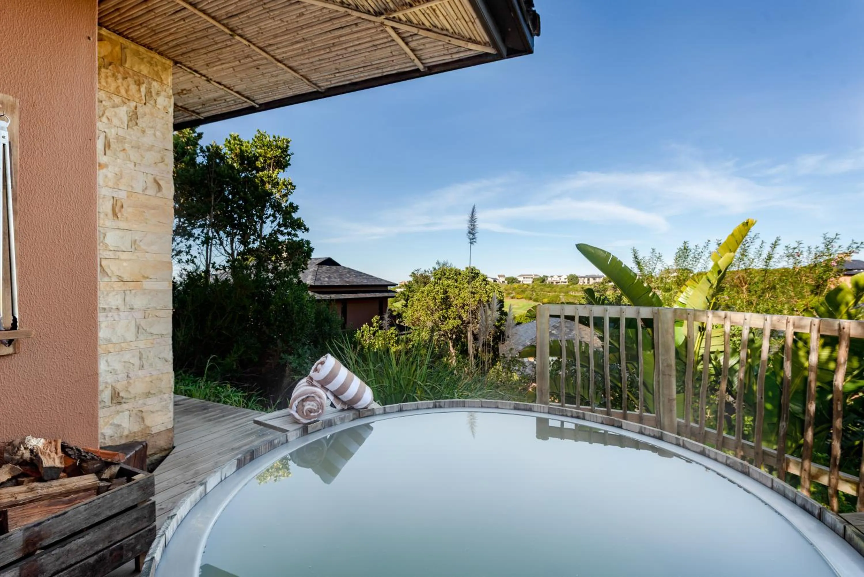 Garden view in Pezula Nature Retreat