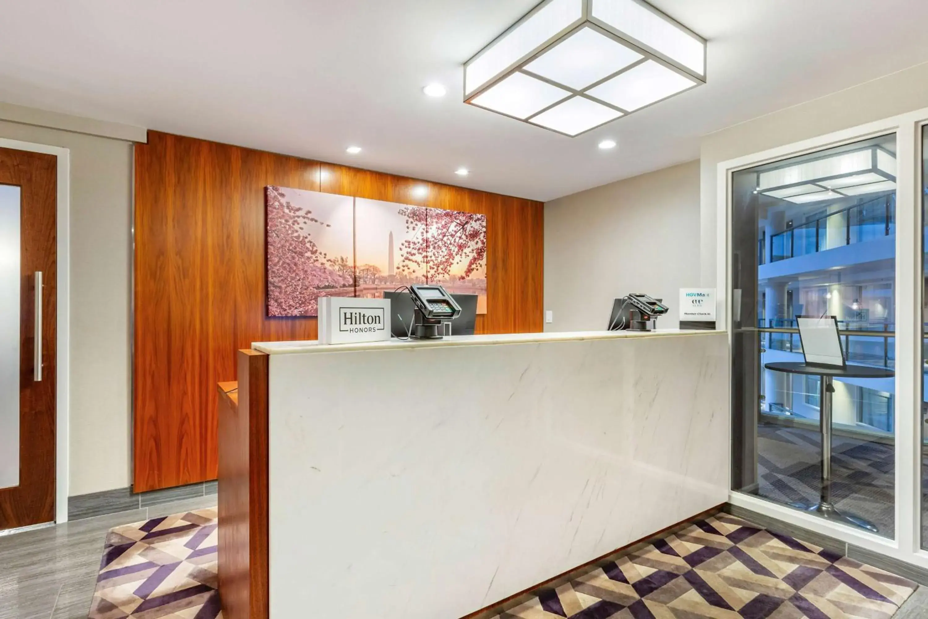 Lobby or reception in Hilton Club The District Washington DC Lobby or reception in Hilton Club The District Washington DC