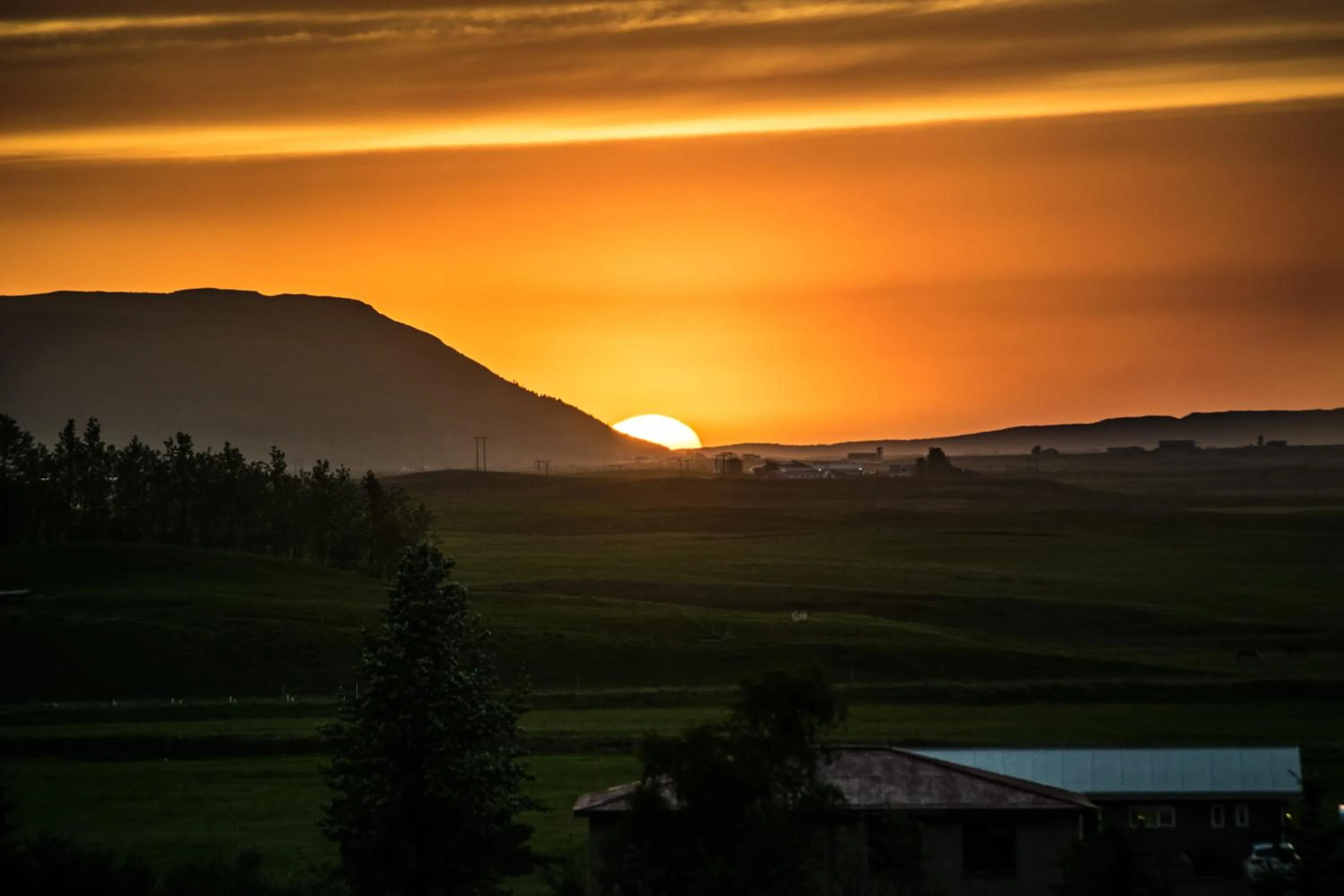 Garden view in Breidamyri Farm Apartments