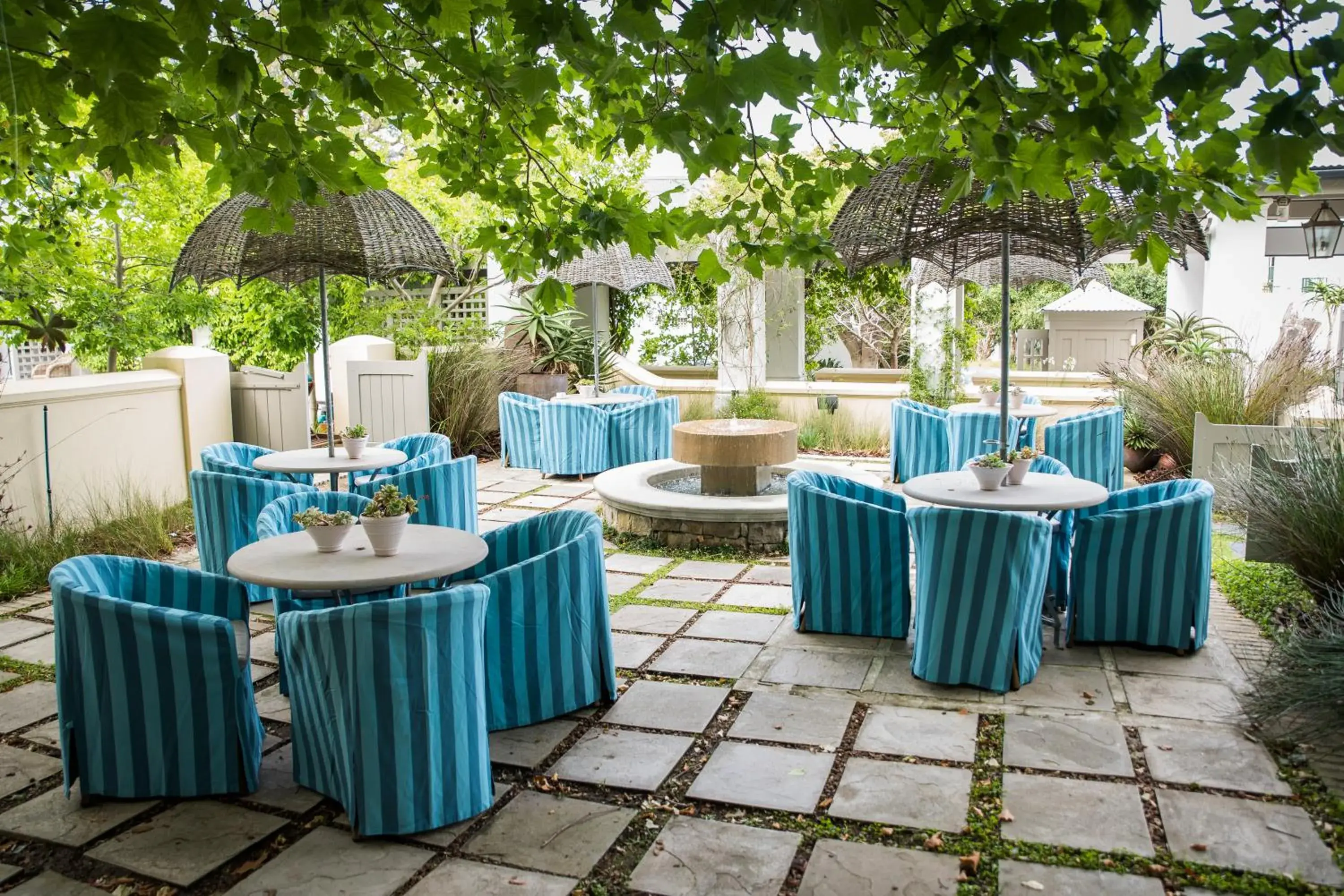 Inner courtyard view in Hout Bay Manor Inner courtyard view in Hout Bay Manor