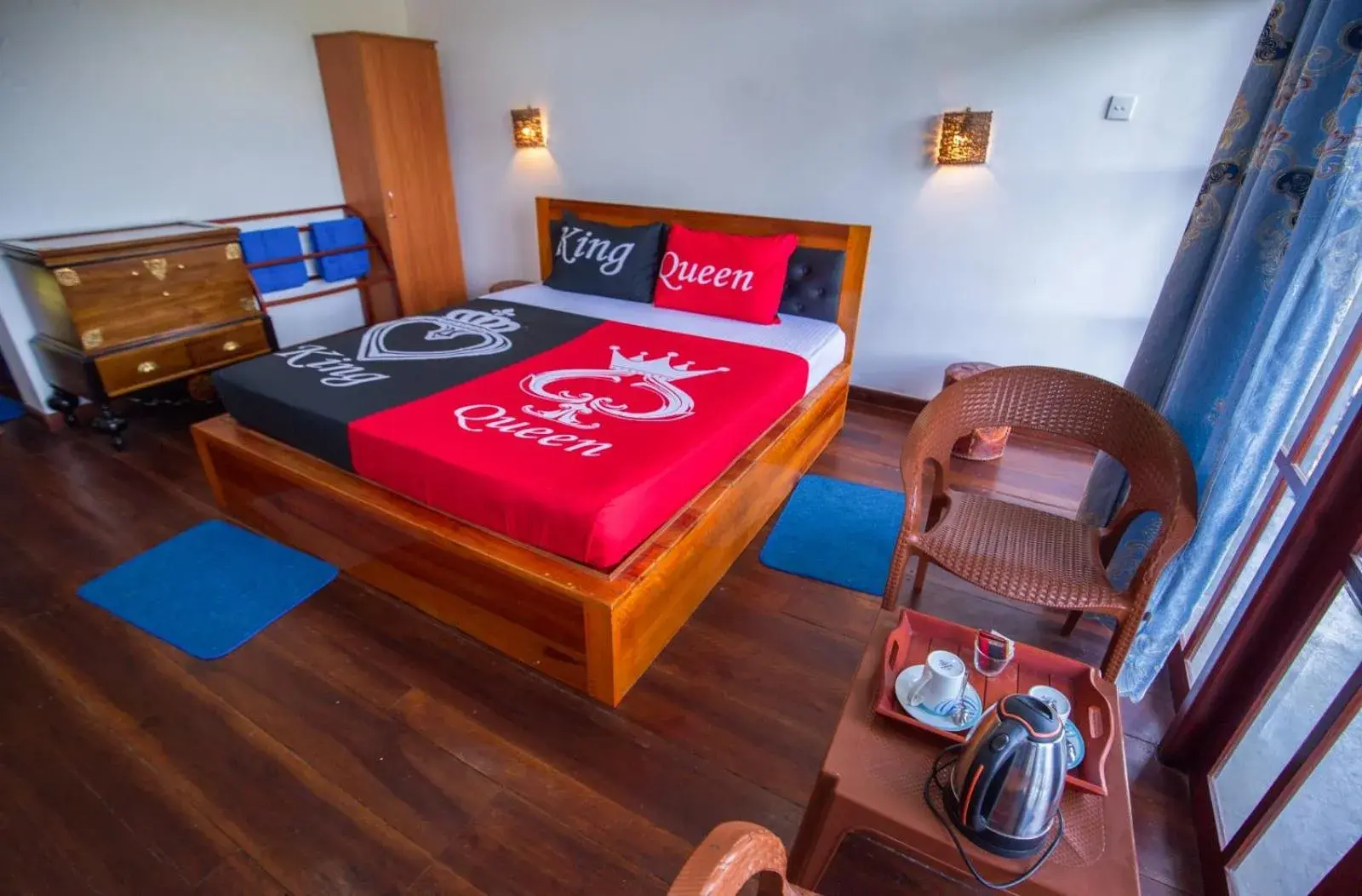 Bed in Ella Rawana Den Hotel Bed in Ella Rawana Den Hotel