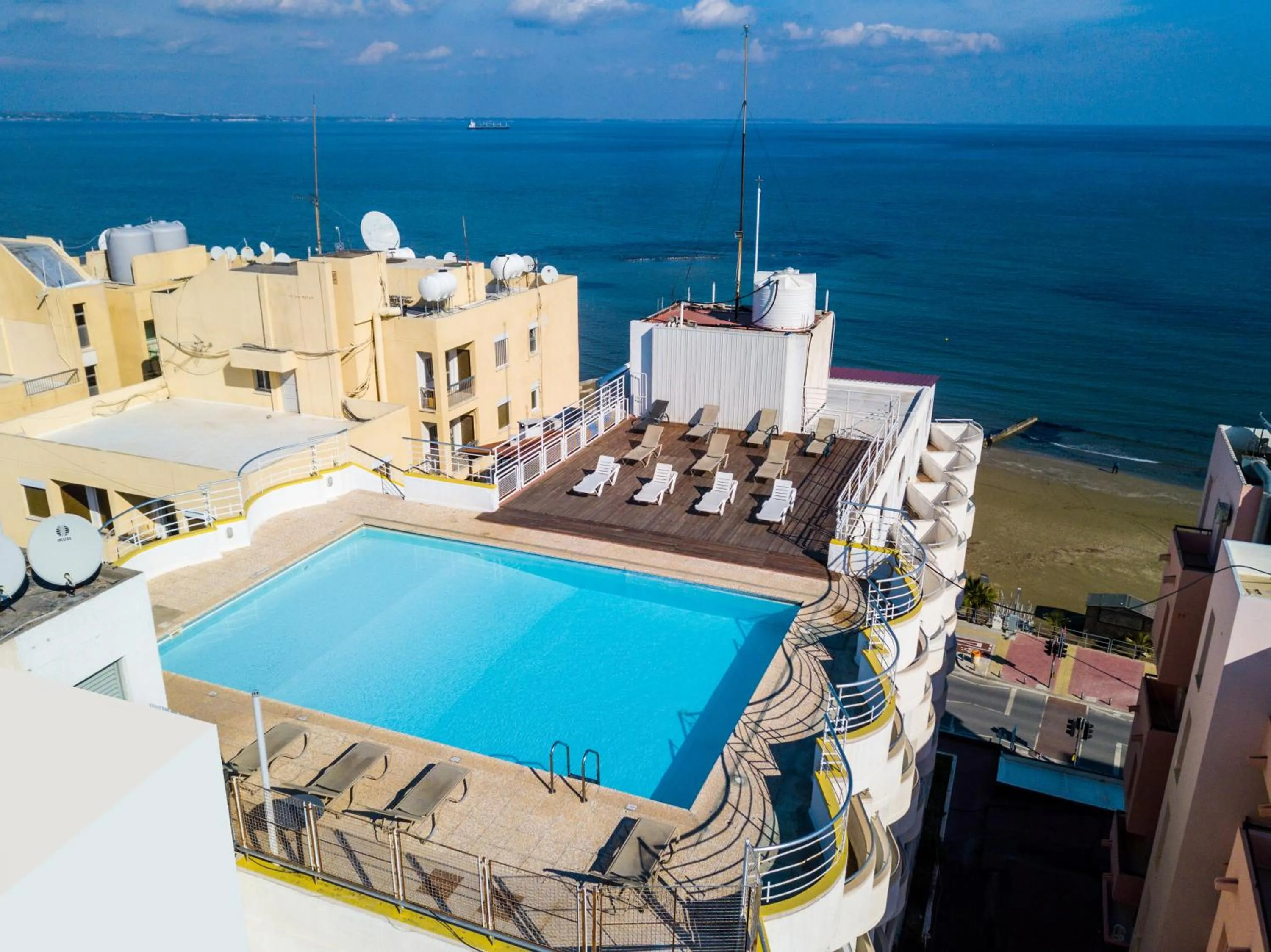 Bird's eye view, Pool View in Flamingo Beach Hotel