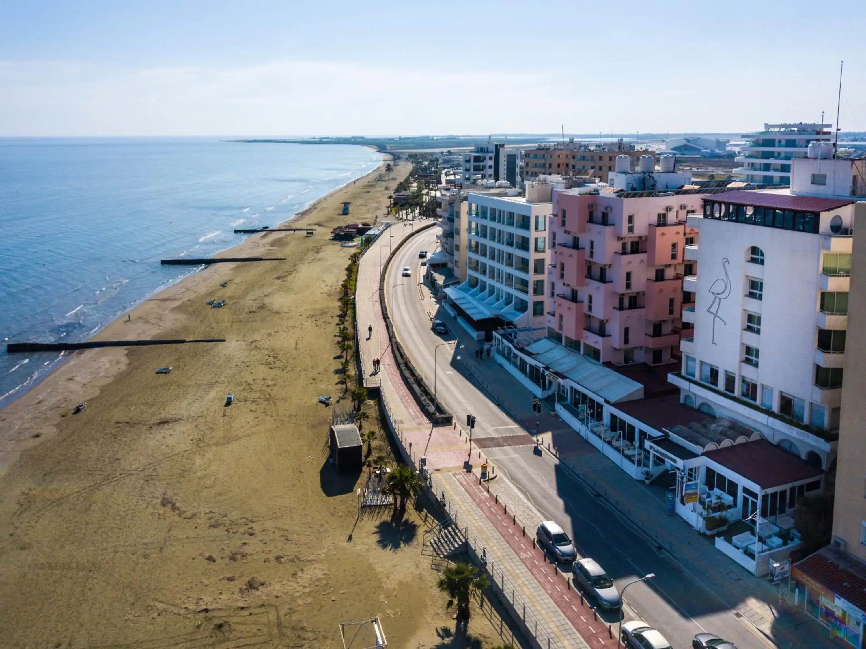 Bird's eye view, Bird's-eye View in Flamingo Beach Hotel