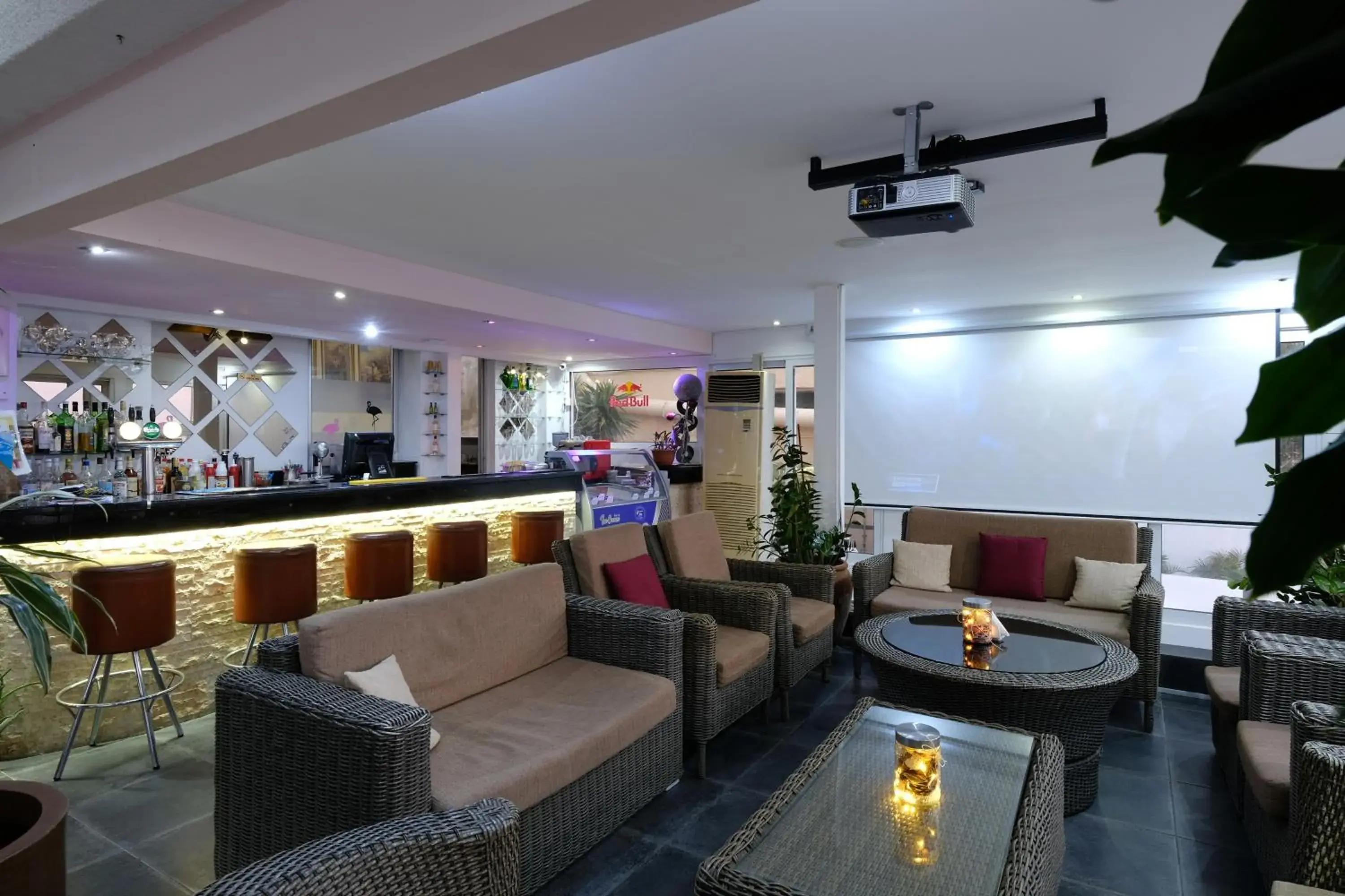 Lounge or bar in Flamingo Beach Hotel