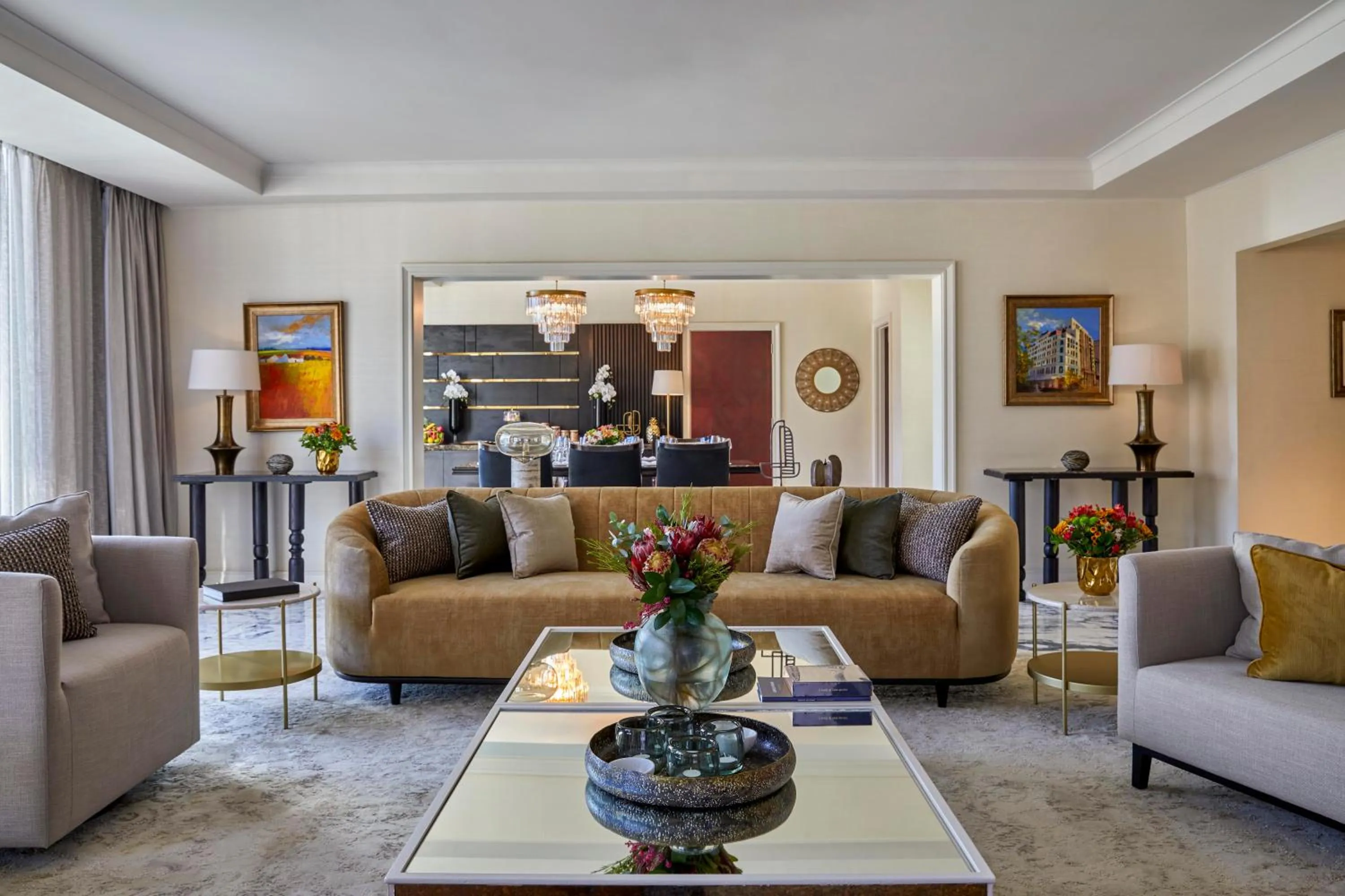 Communal lounge/ TV room in Taj Cape Town