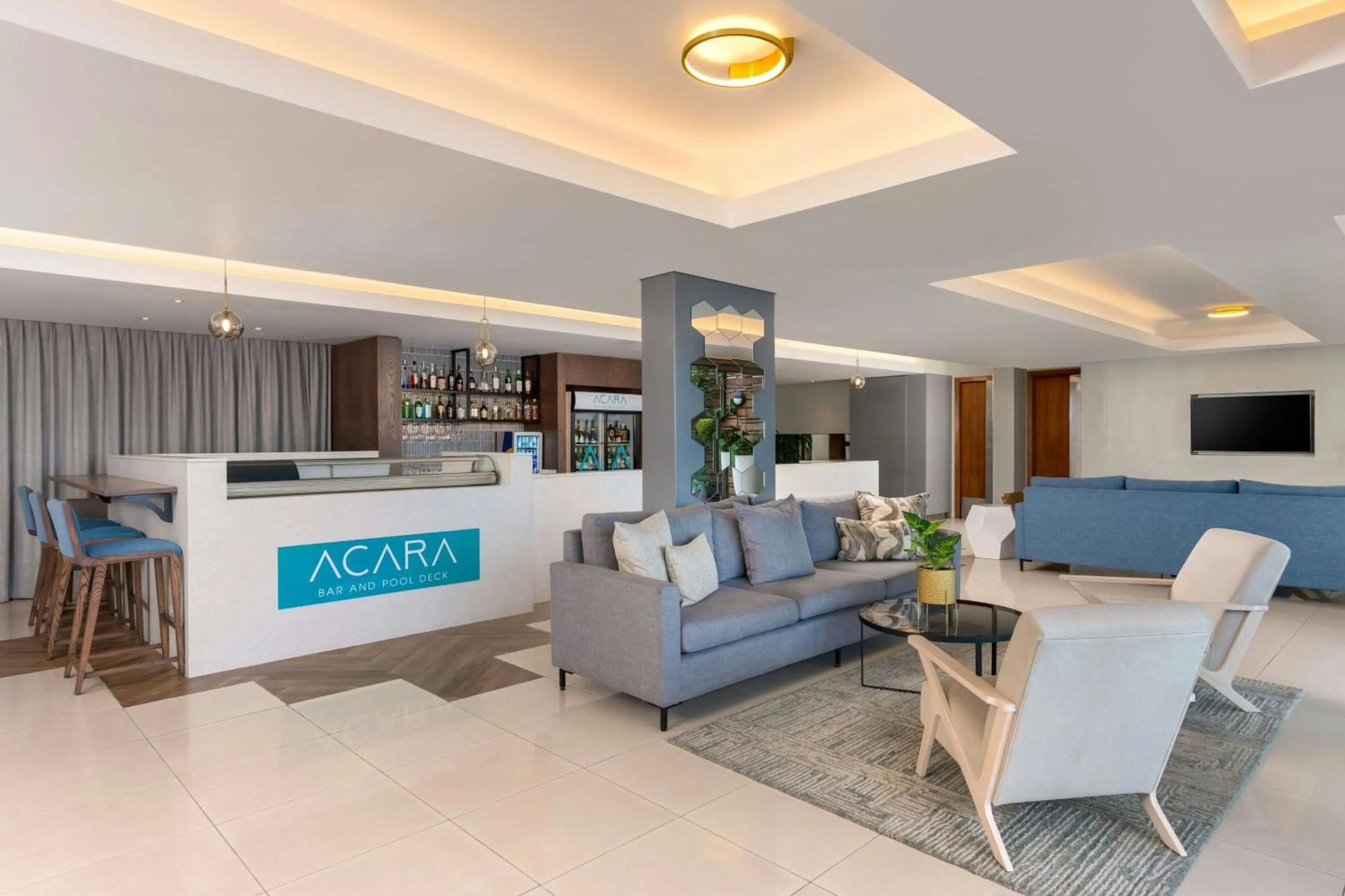 Lounge or bar in Cape Town Marriott Hotel Crystal Towers