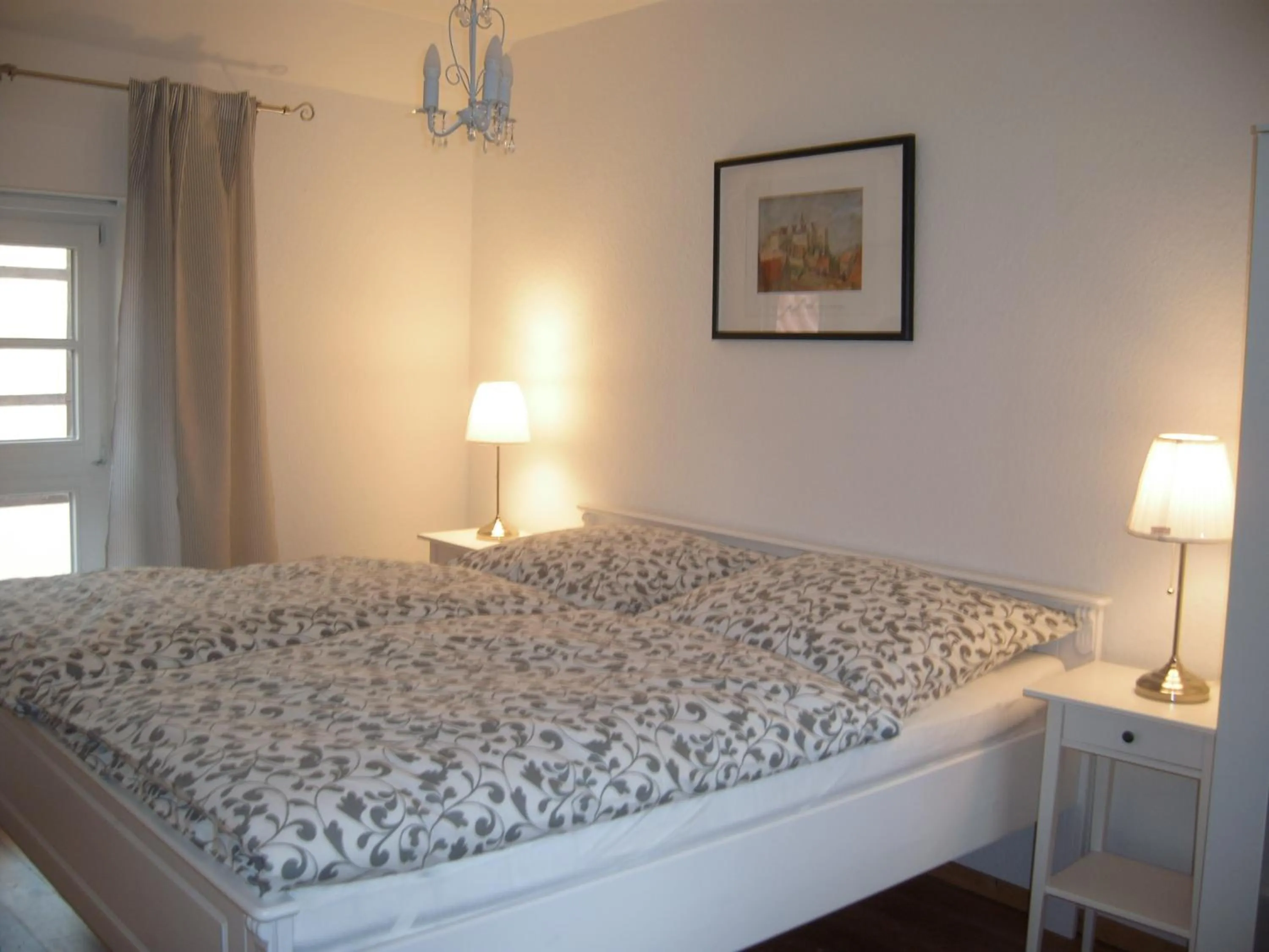 Bedroom, Bed in Ferienhaus Münzenberg 53