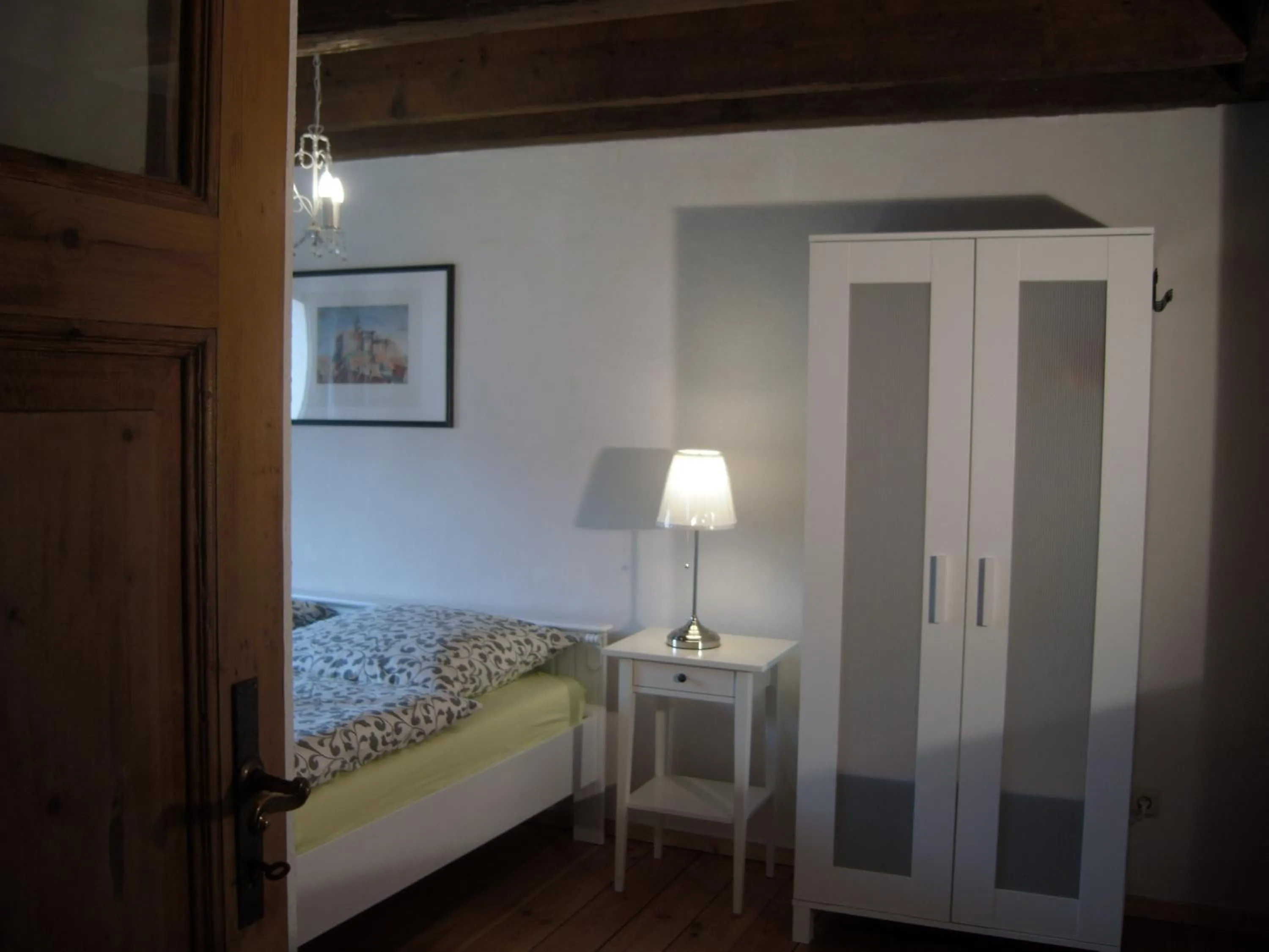 Bedroom, Bed in Ferienhaus Münzenberg 53