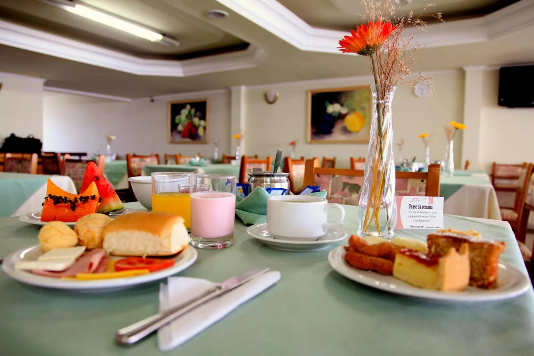 American breakfast in Susin Hotel