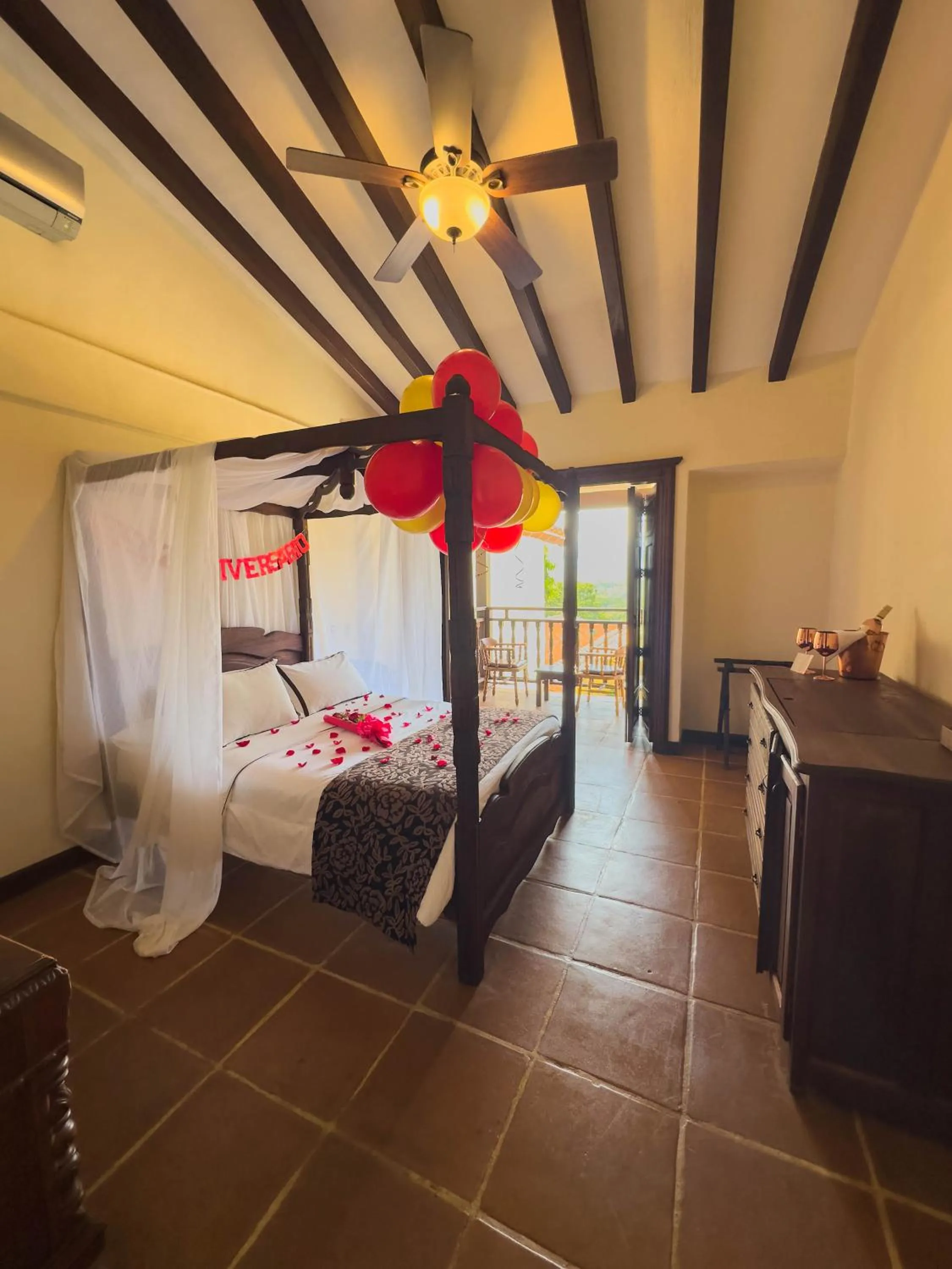 Photo of the whole room, Bed in Nueva Granada Hotel Colonial -Centro Histórico-