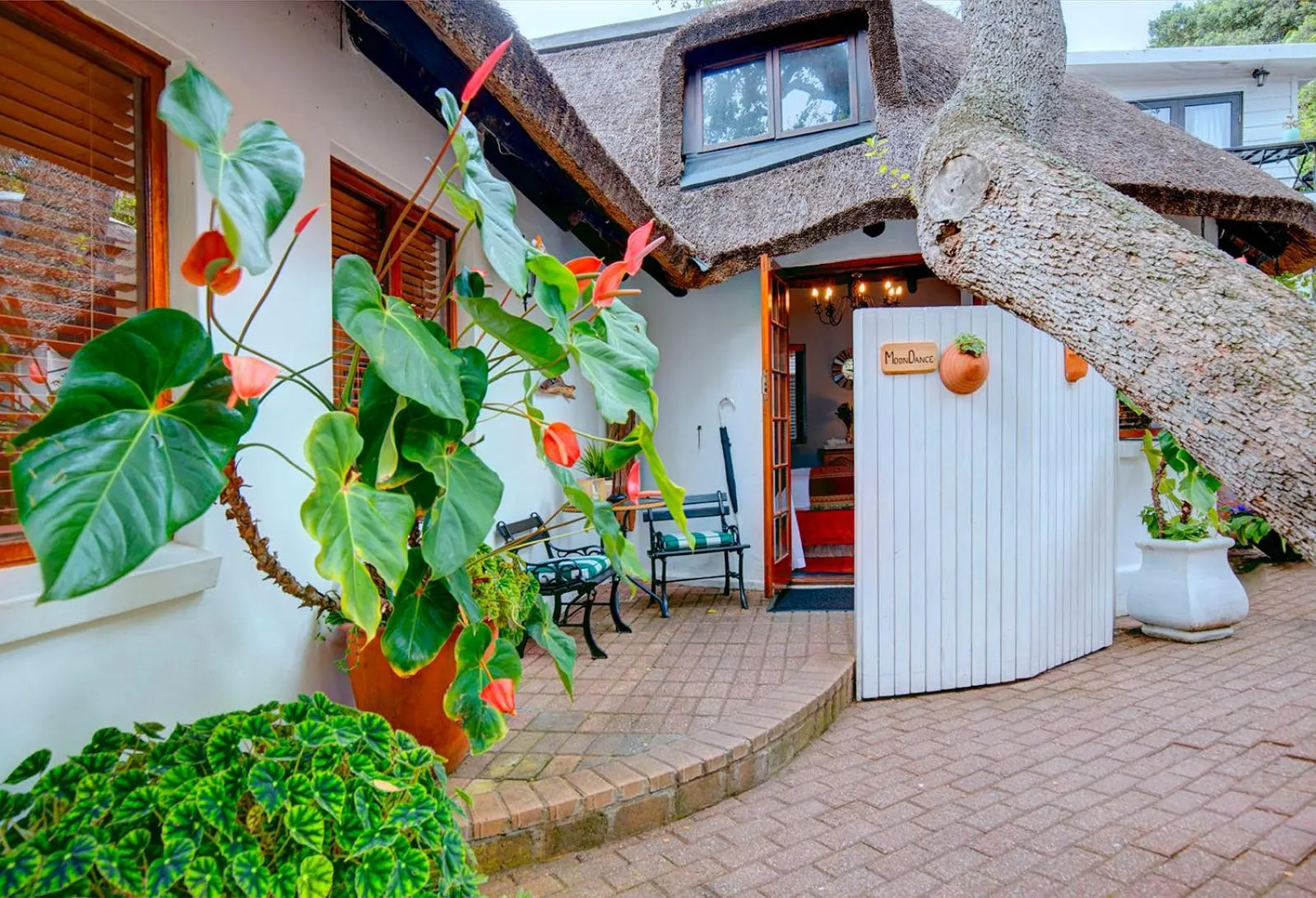 Patio in Moontide Riverside Lodge