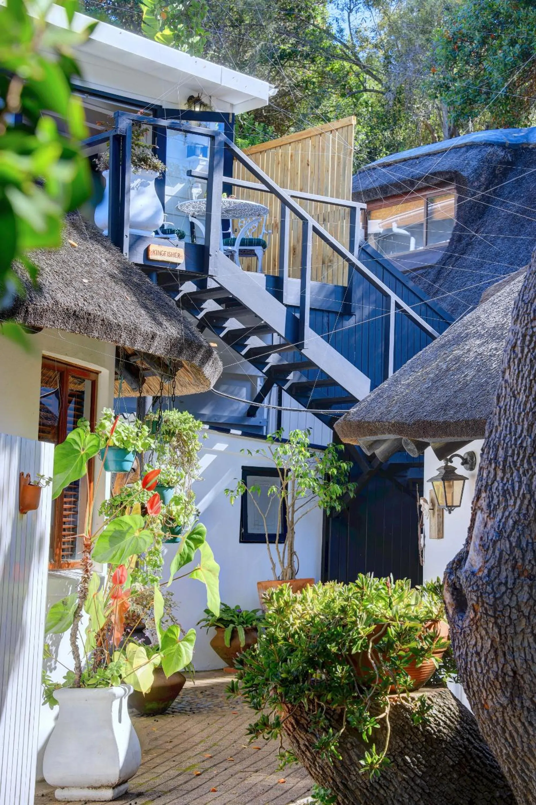 Patio in Moontide Riverside Lodge
