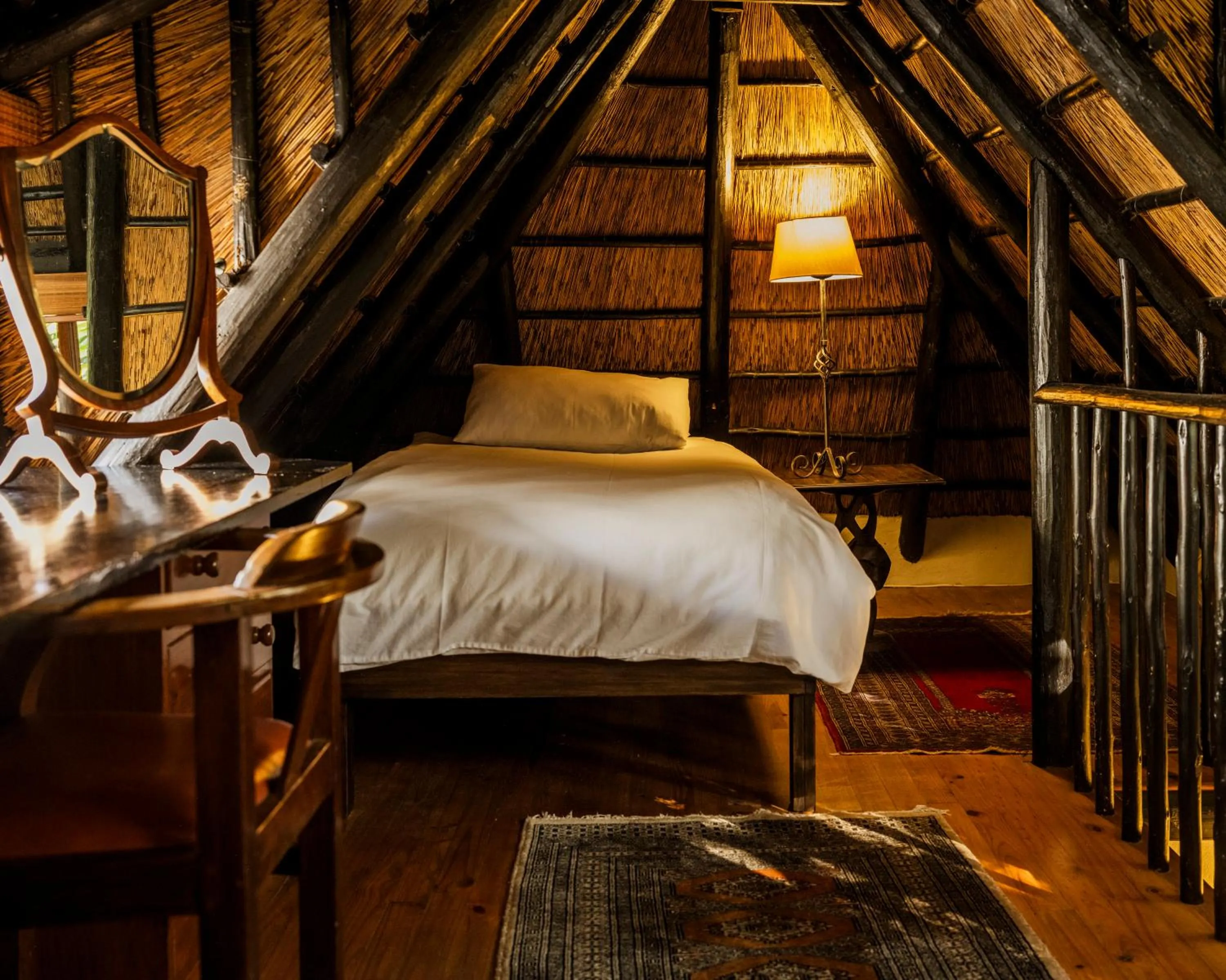 Bed in Moontide Riverside Lodge