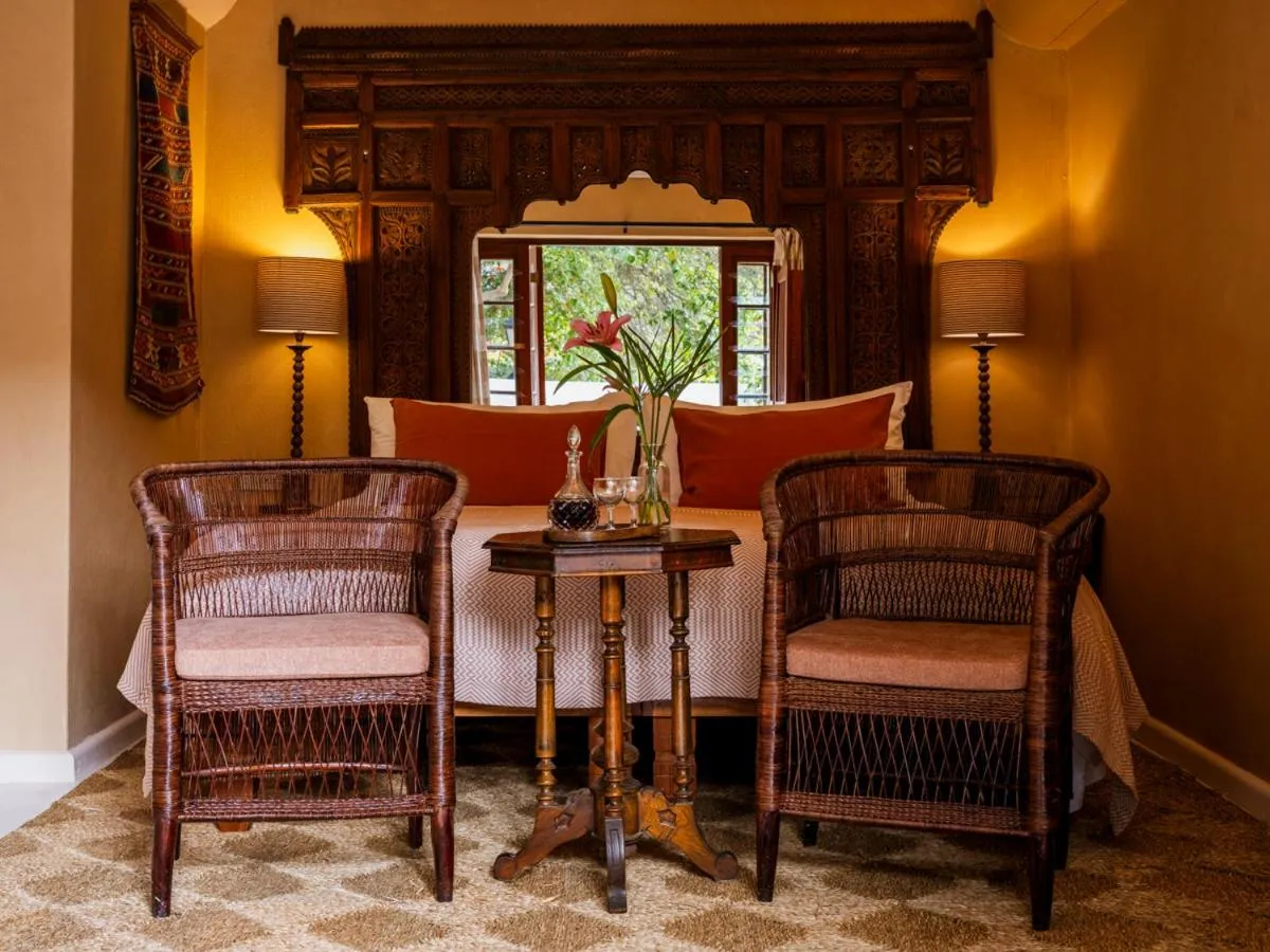 Seating area in Moontide Riverside Lodge