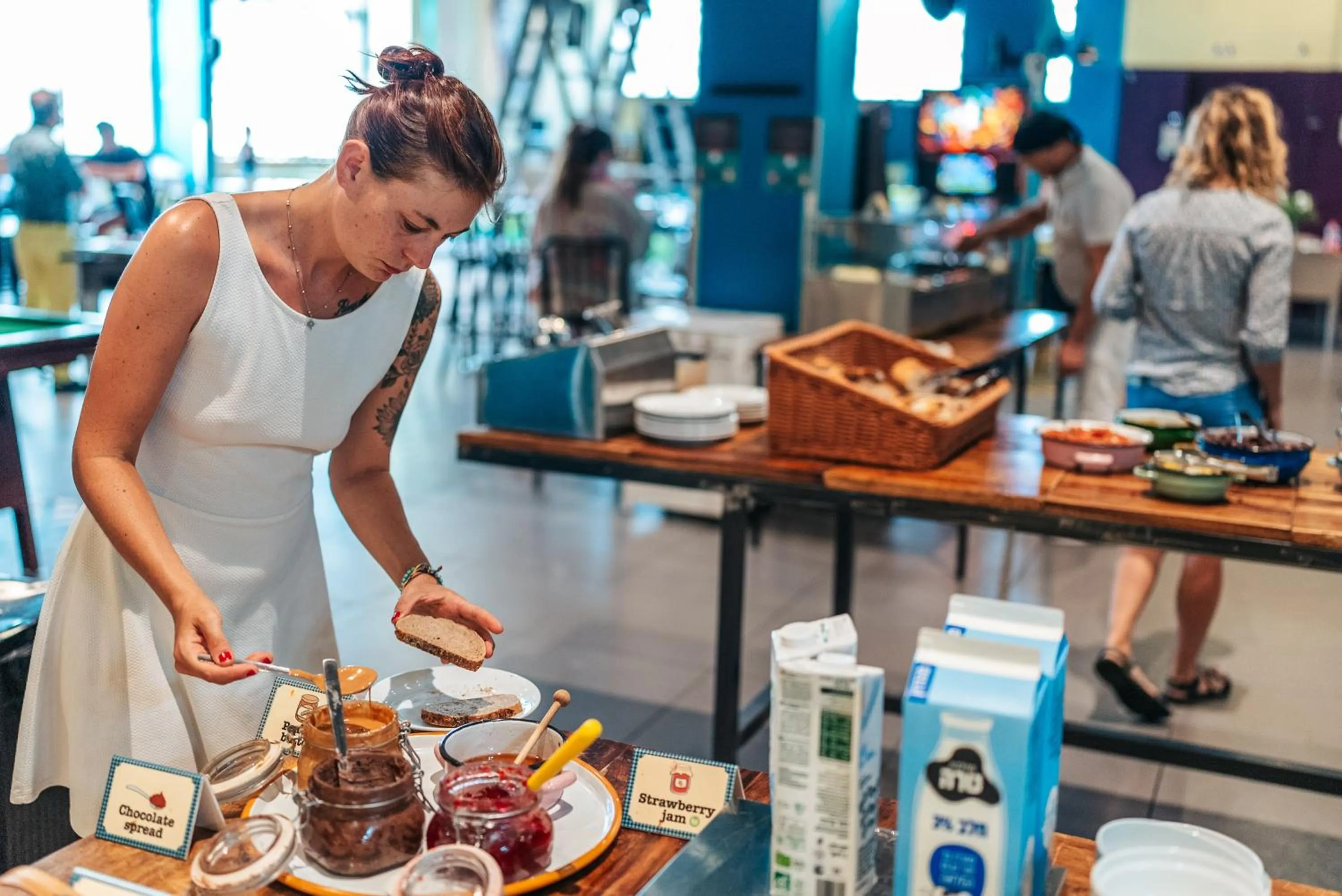 Buffet breakfast in Abraham Tel Aviv