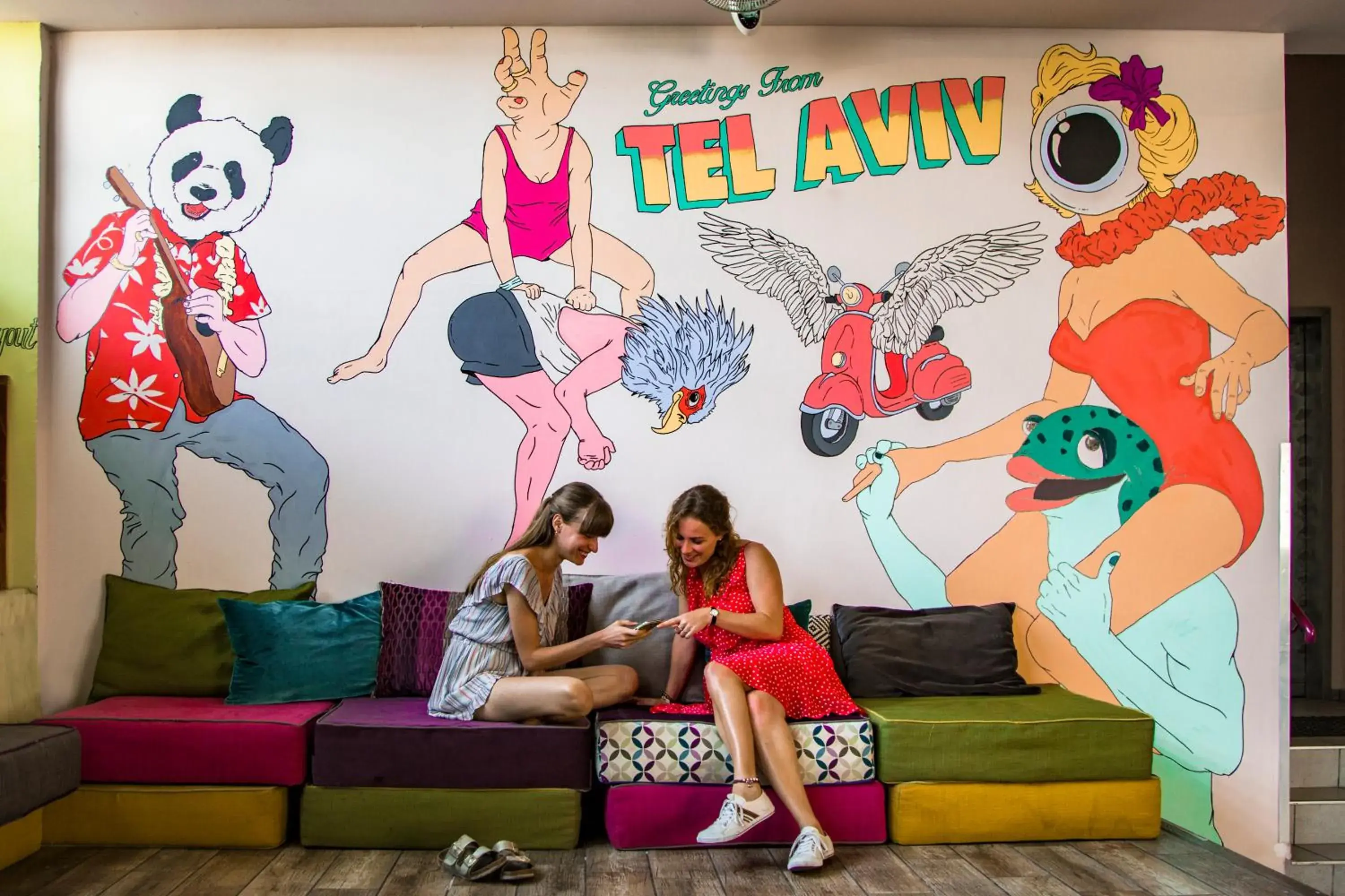 Lounge or bar in Abraham Tel Aviv Lounge or bar in Abraham Tel Aviv