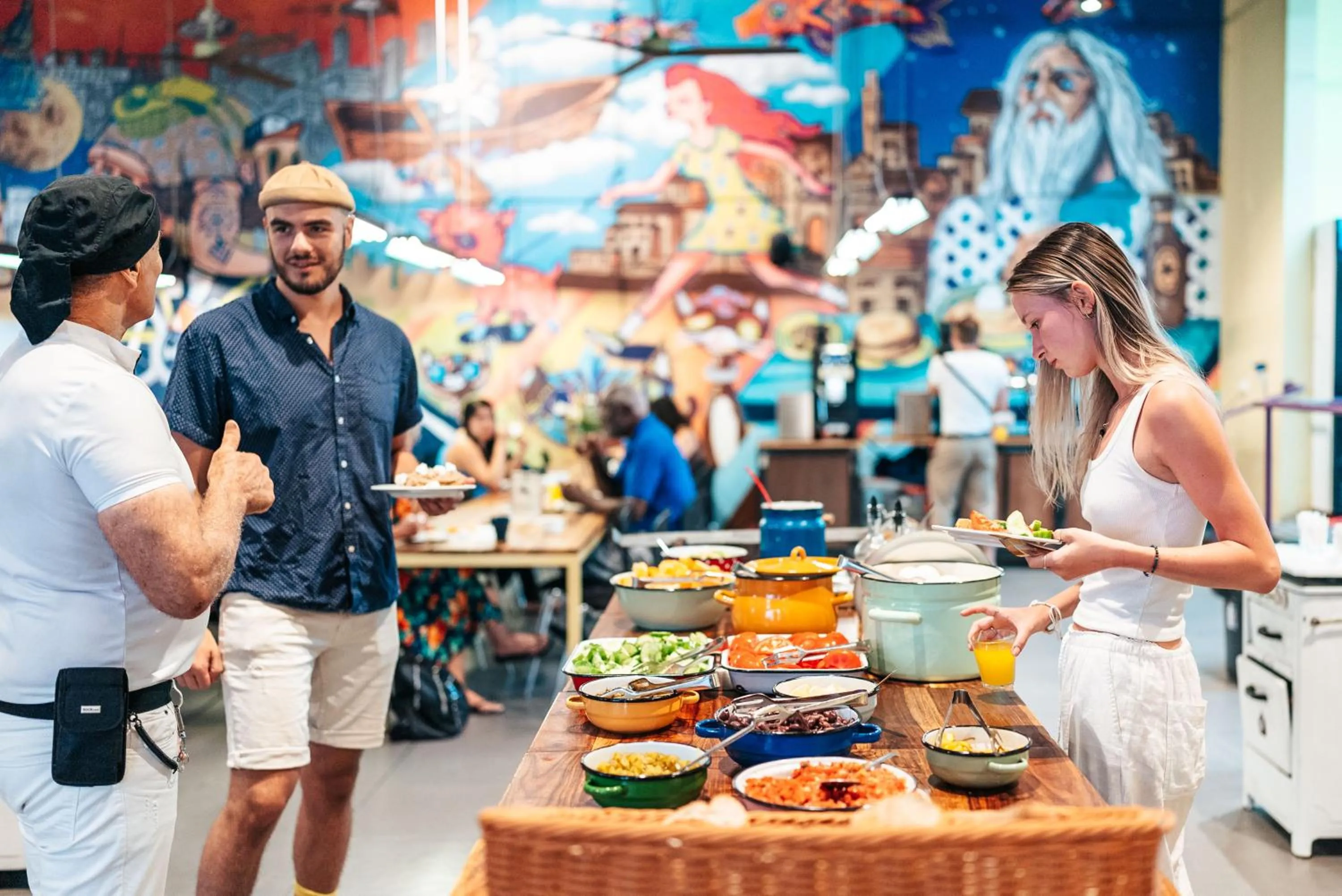 Buffet breakfast in Abraham Tel Aviv