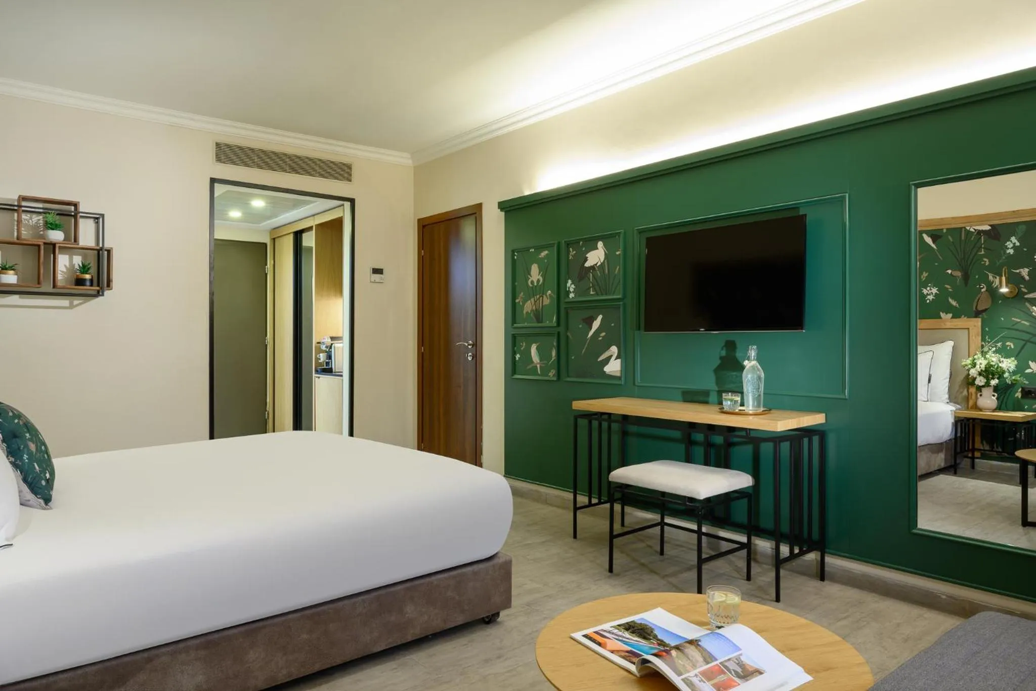 TV and multimedia, Bed in Galilion Hotel