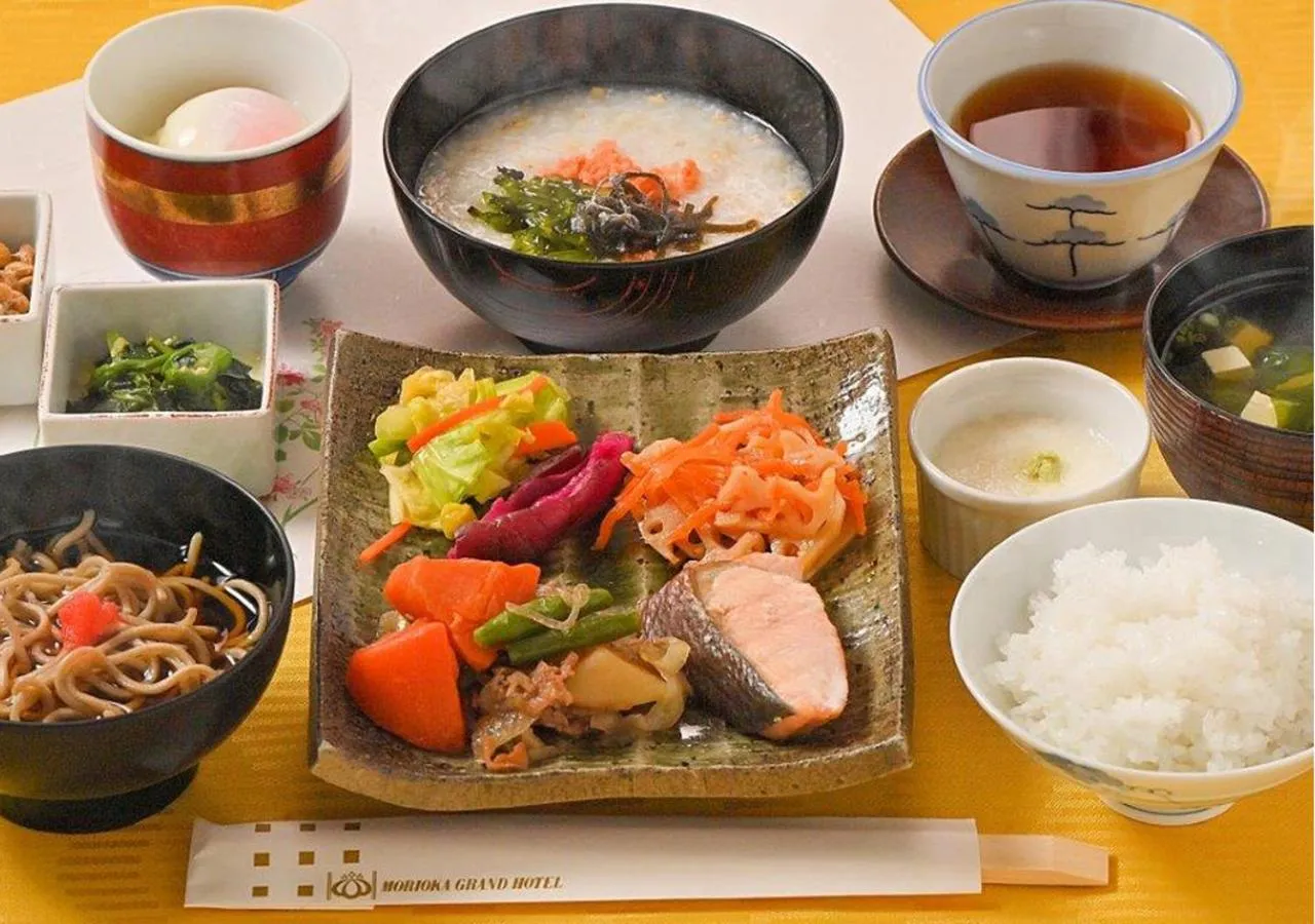 Buffet breakfast in Morioka Grand Hotel Annex